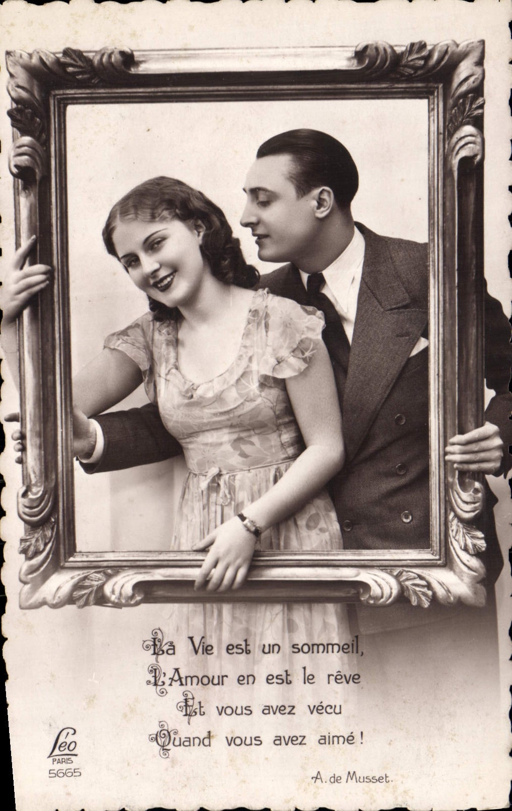 VINTAGE POSTCARD the life Is a Sleep Woman