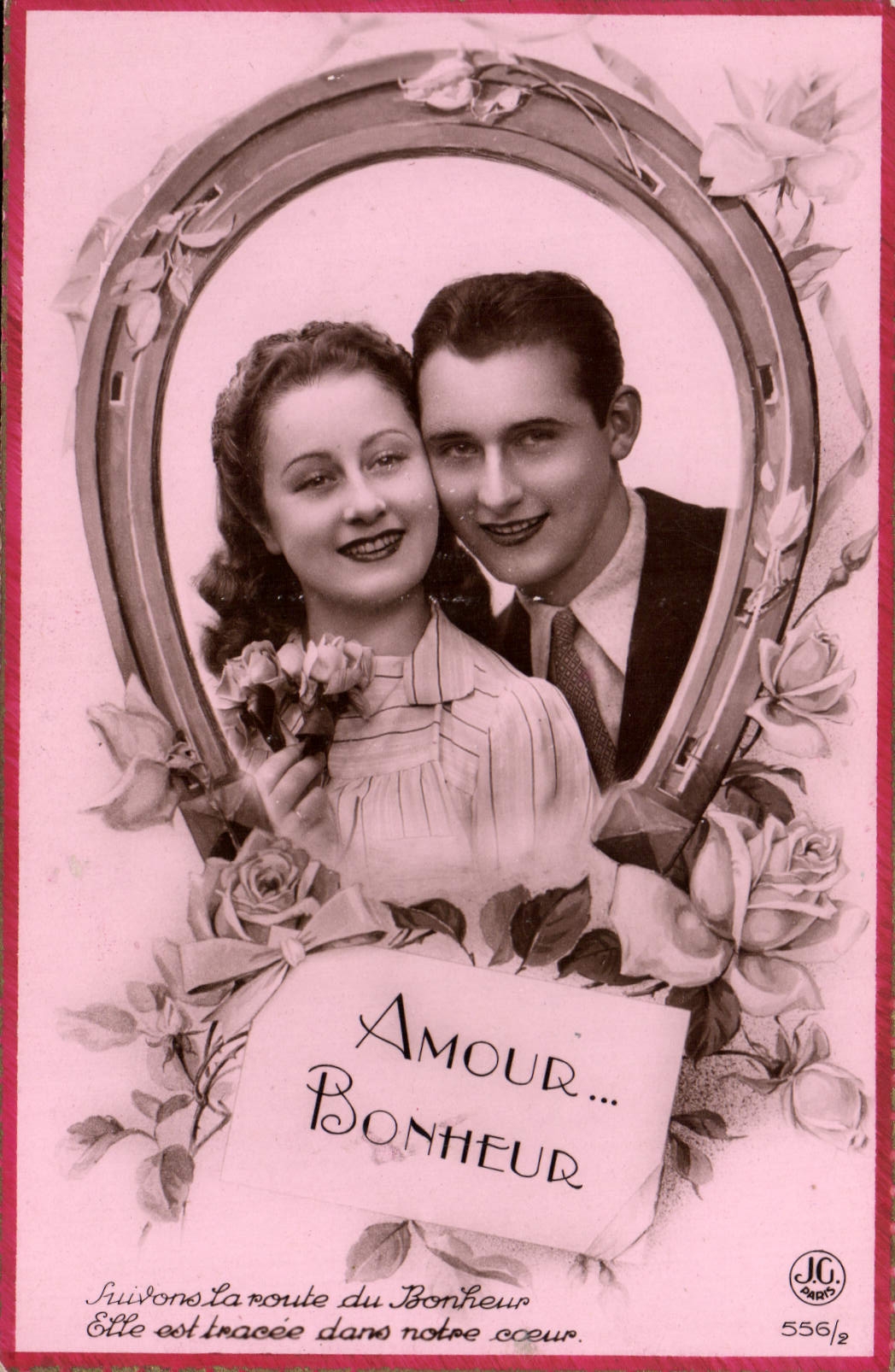 VINTAGE POSTCARD Fantaisie Woman Iron has cehval