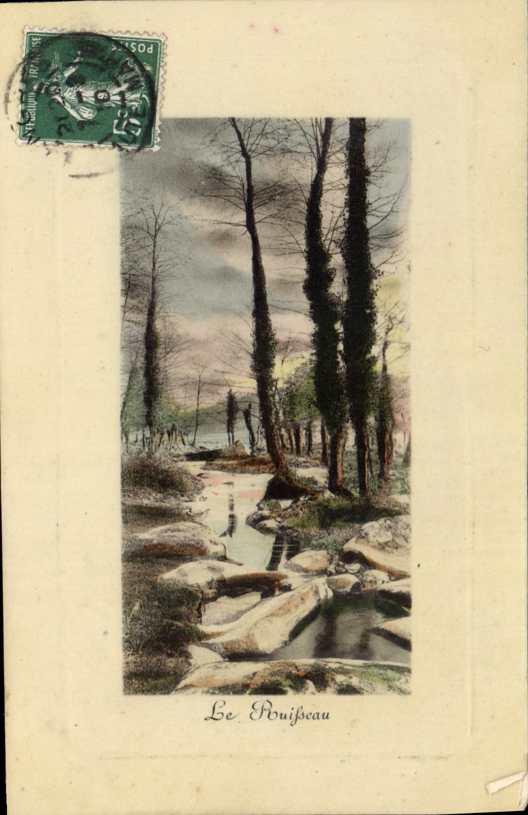 VINTAGE POSTCARD Fantasy the brook