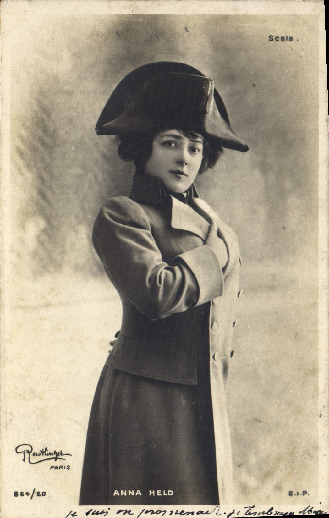 VINTAGE POSTCARD Fantasy Woman Anna Held Napoleon