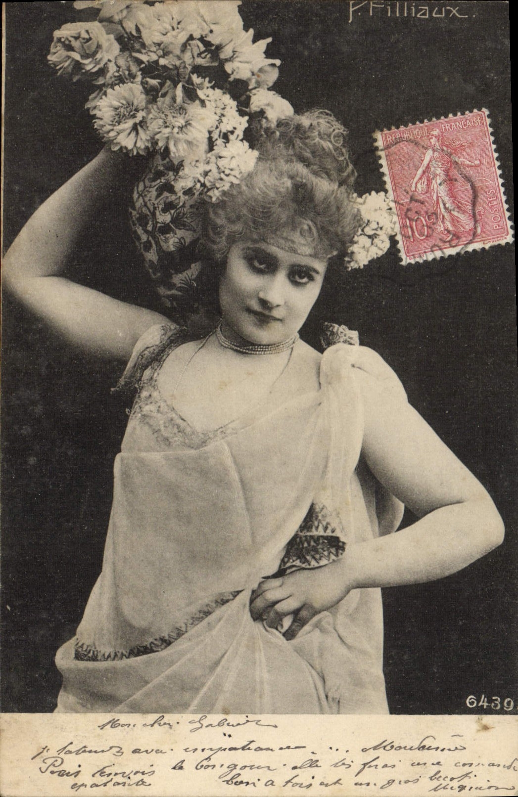 VINTAGE POSTCARD Fantasy Woman Subsidiary