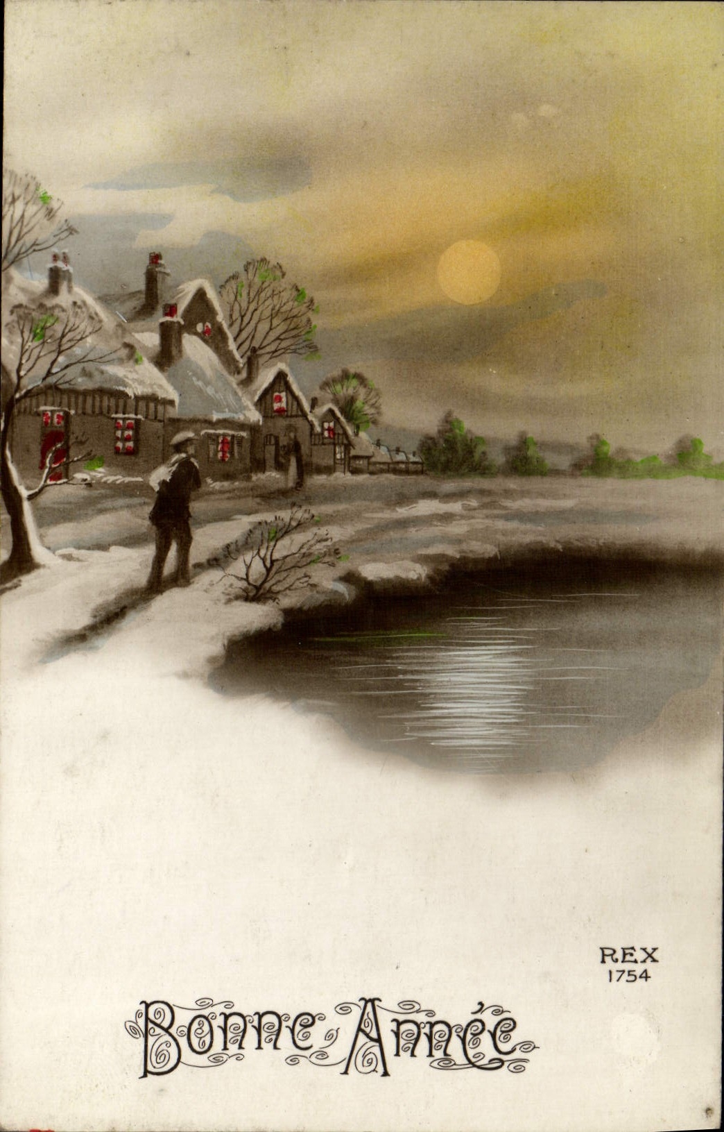 CPA Fantaisie Bonne annee