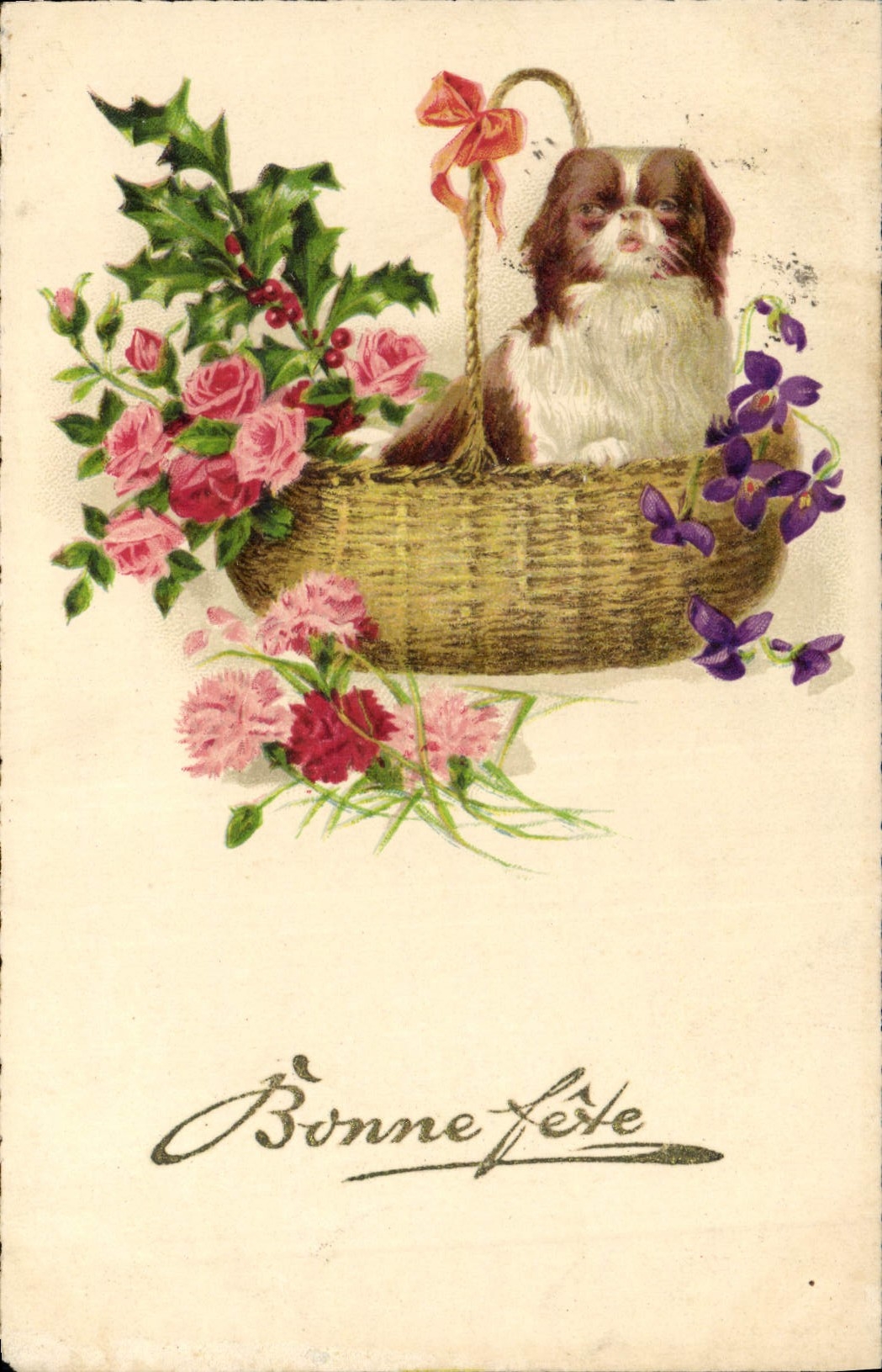 CPA Fantaisie Chien