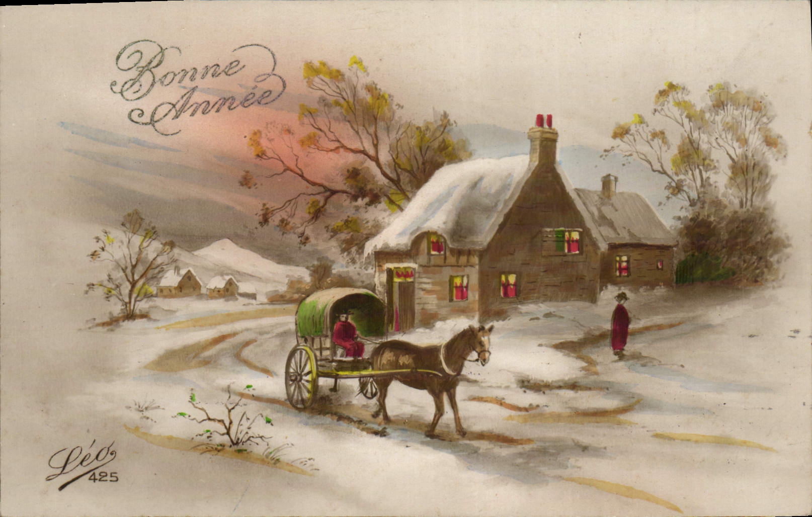 CPA Fantaisie Bonne annee