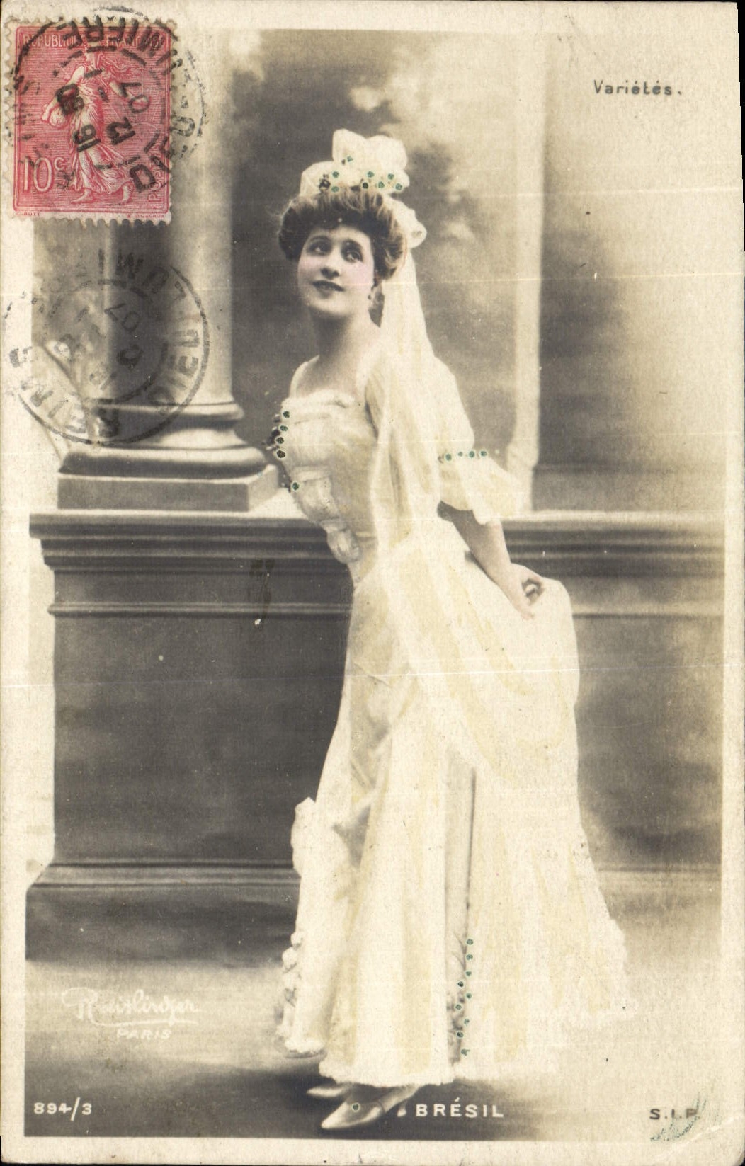 VINTAGE POSTCARD Fantasy Woman Brazil Varieties