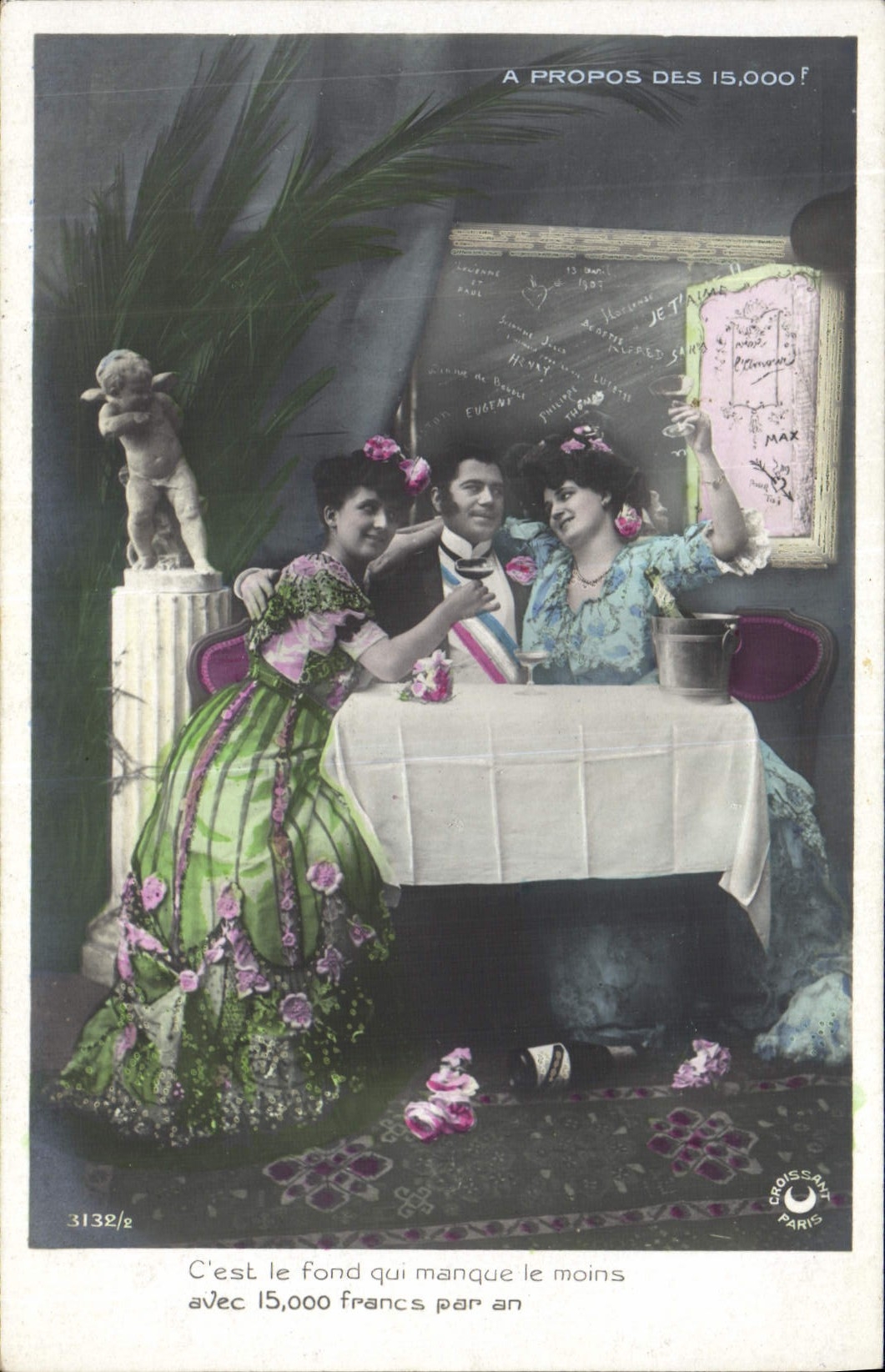 VINTAGE POSTCARD Fantasy Women Angel Mayor