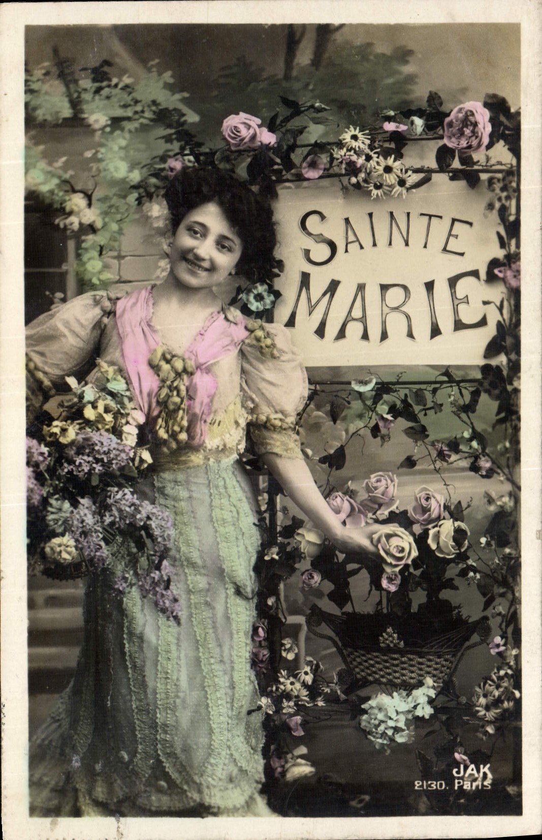 VINTAGE POSTCARD Fantasy Woman co. Marie
