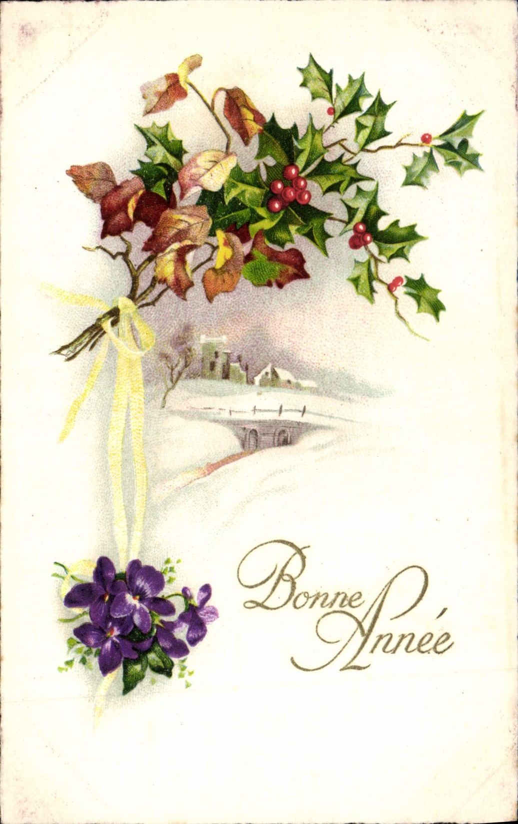 VINTAGE POSTCARD Bonena Fantasy born