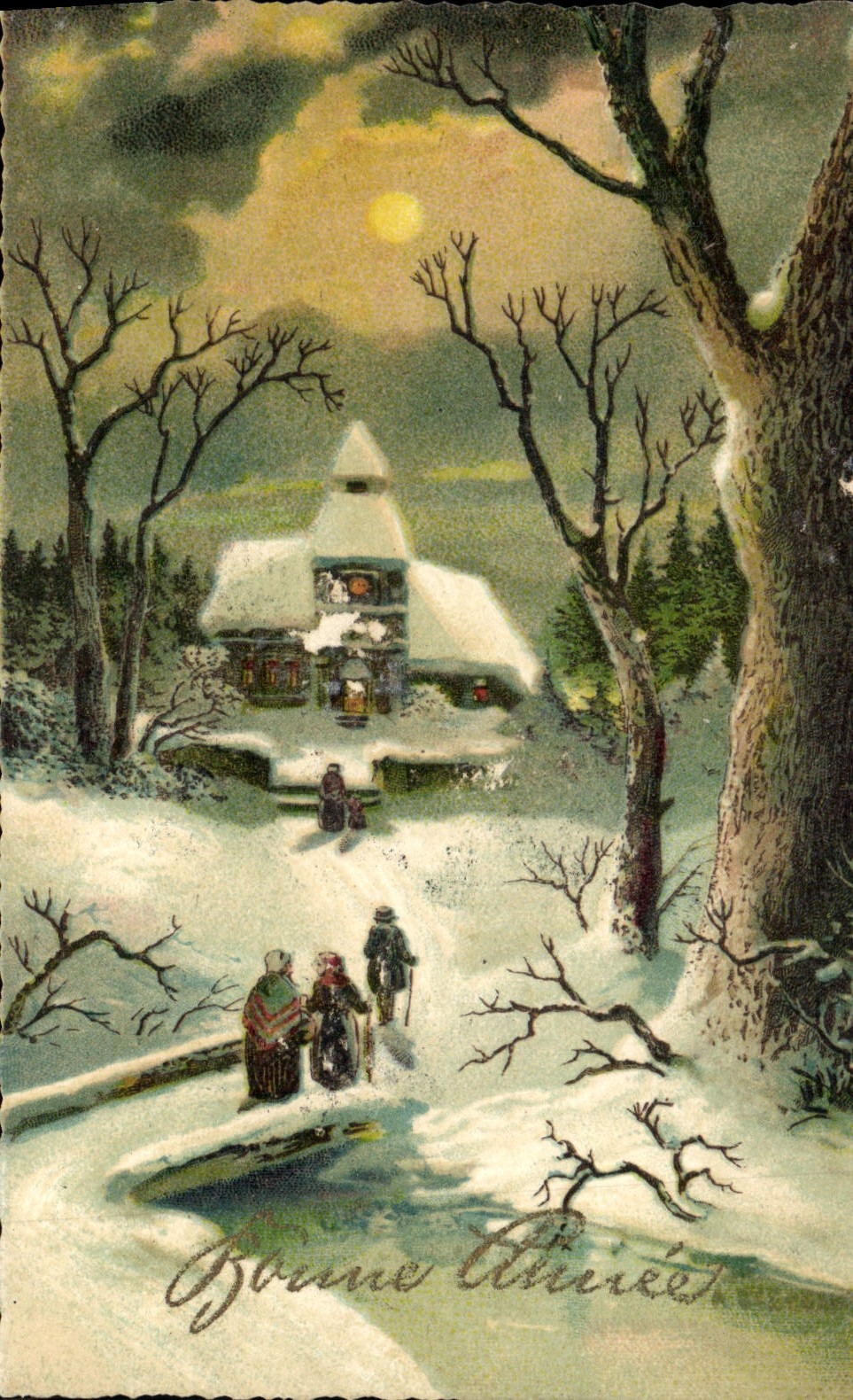 CPA Fantaisie Bonne annee