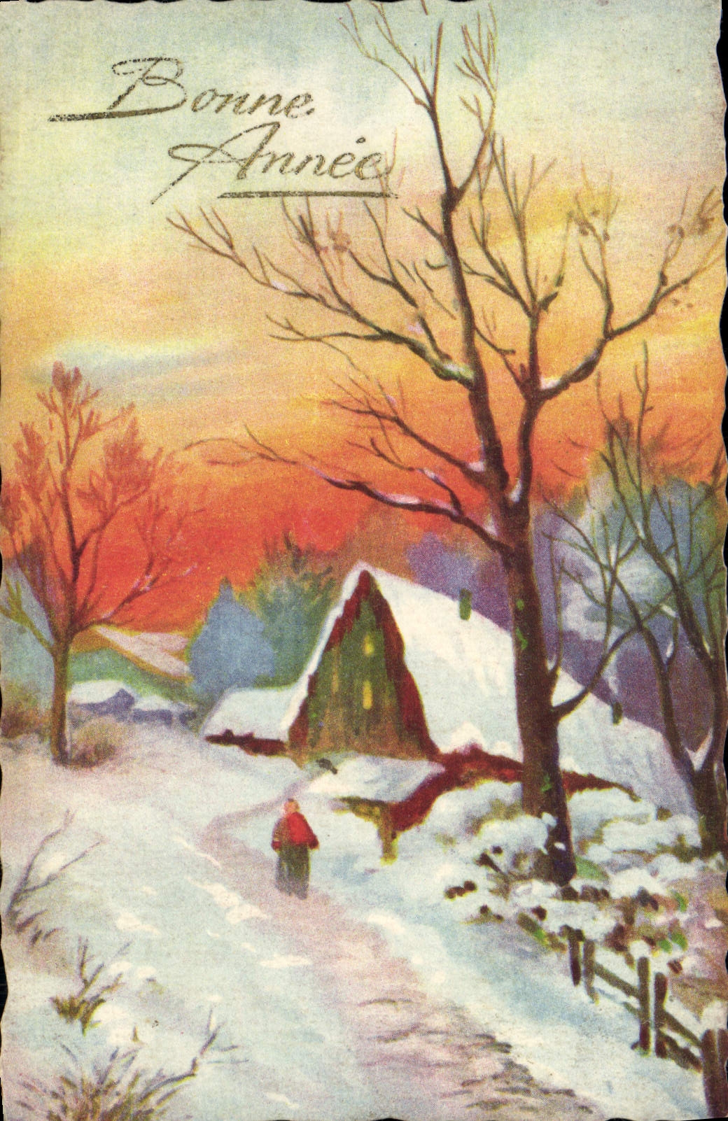 CPA Fantaisie Bonne annee