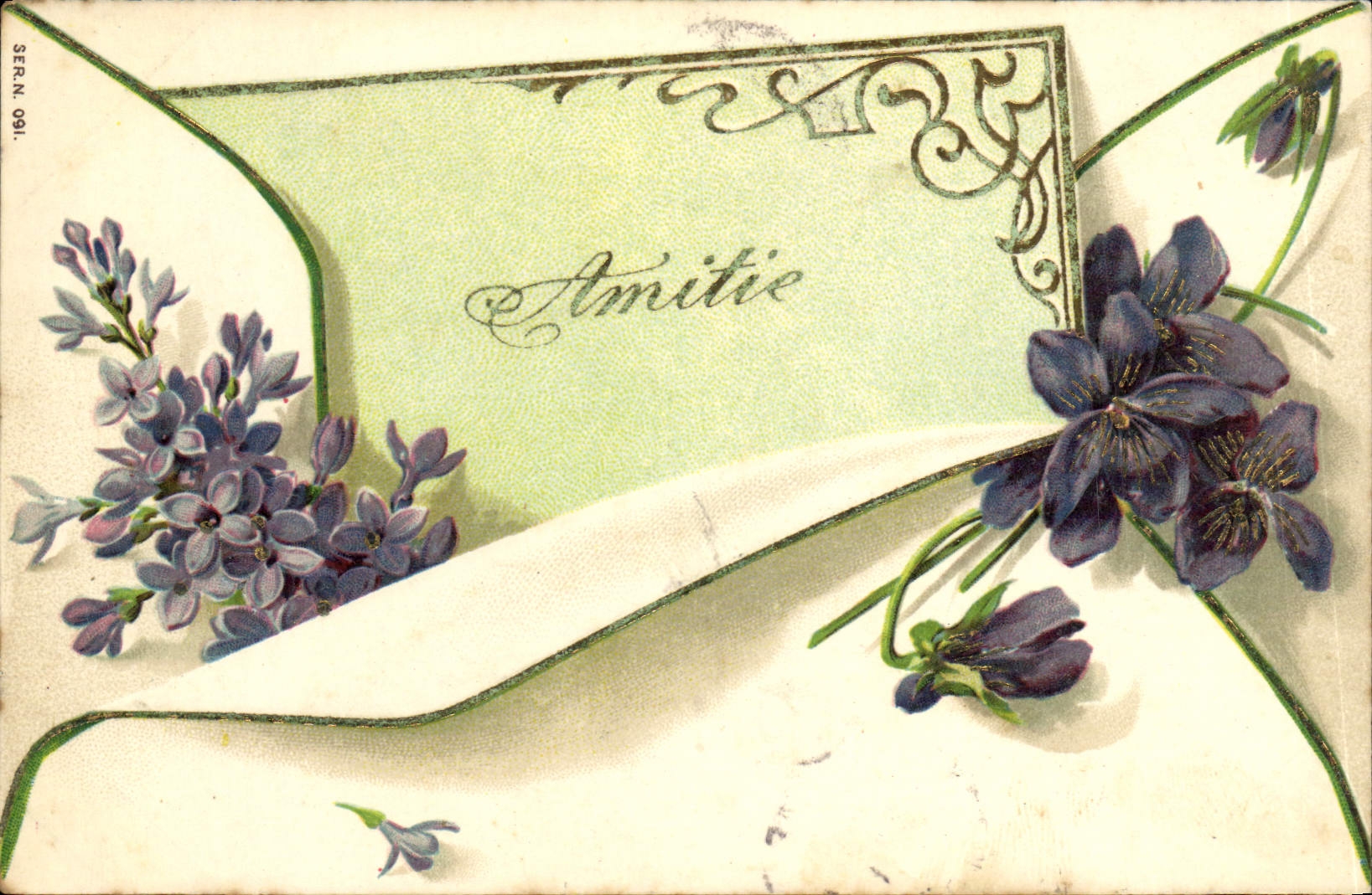 CPA Fantaisie Fleurs