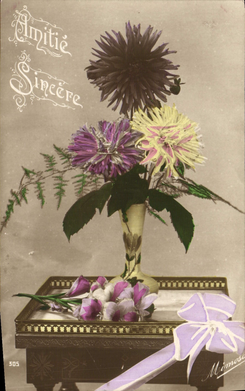 CPA Fantaisie Fleurs