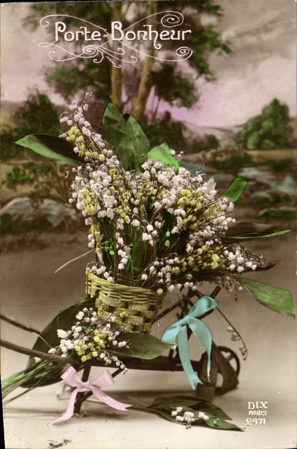 CPA Fantaisie Fleurs Muguet