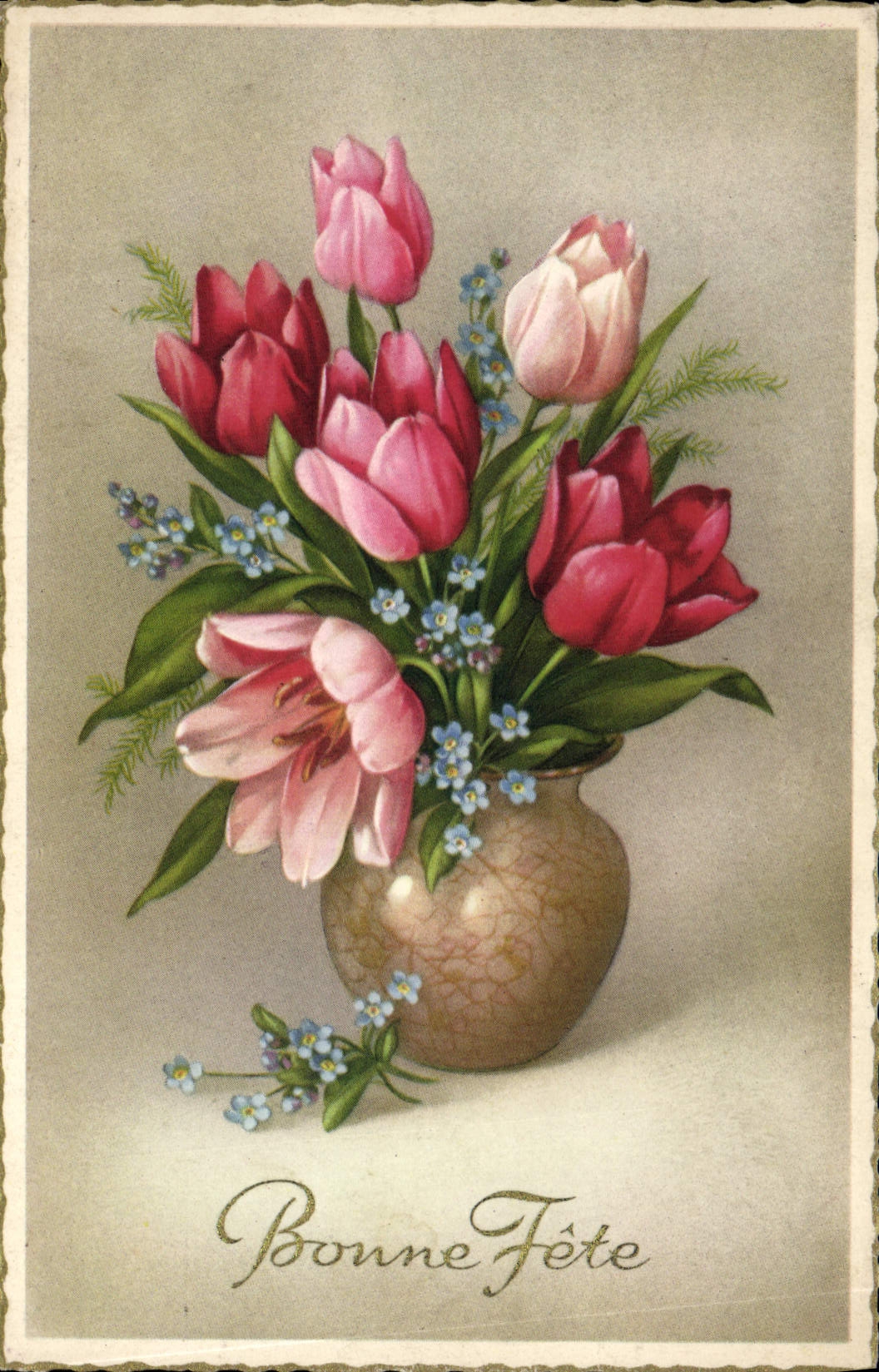 CPA Fantaisie Fleurs