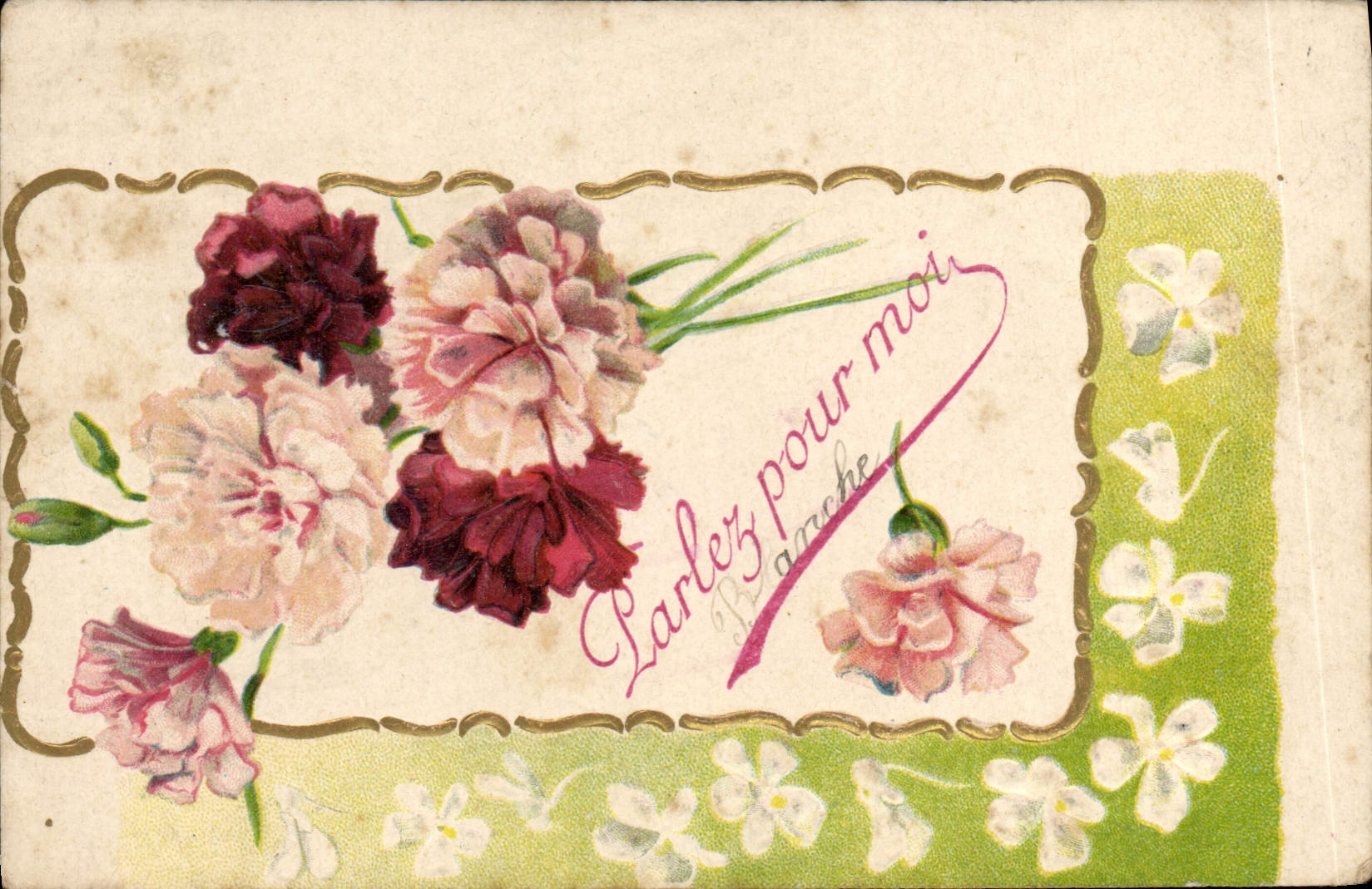 CPA Fantaisie Fleurs