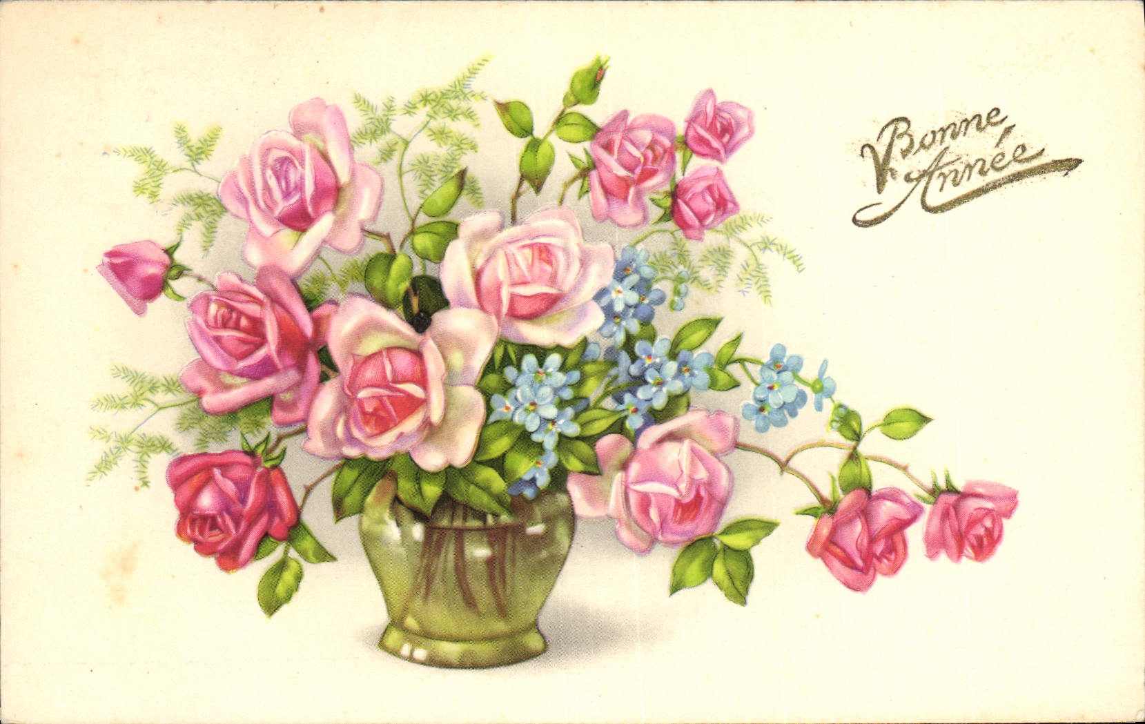 CPA Fantaisie Fleurs