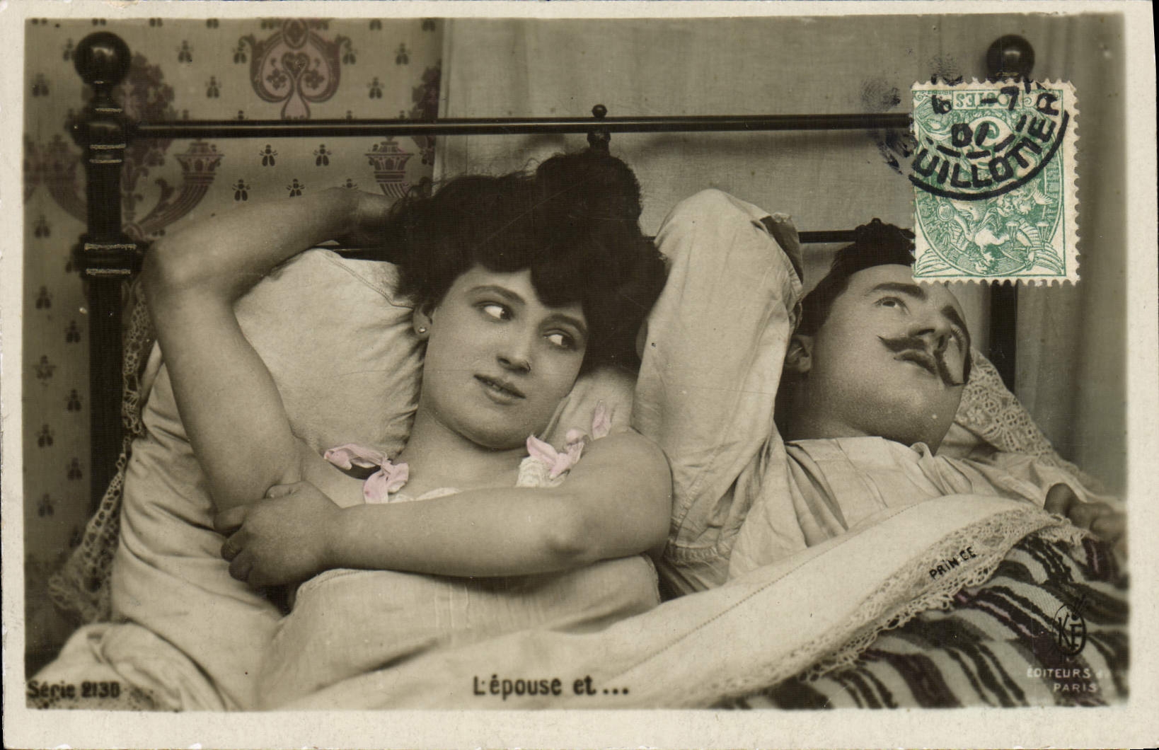 VINTAGE POSTCARD Fantasy Woman the wife