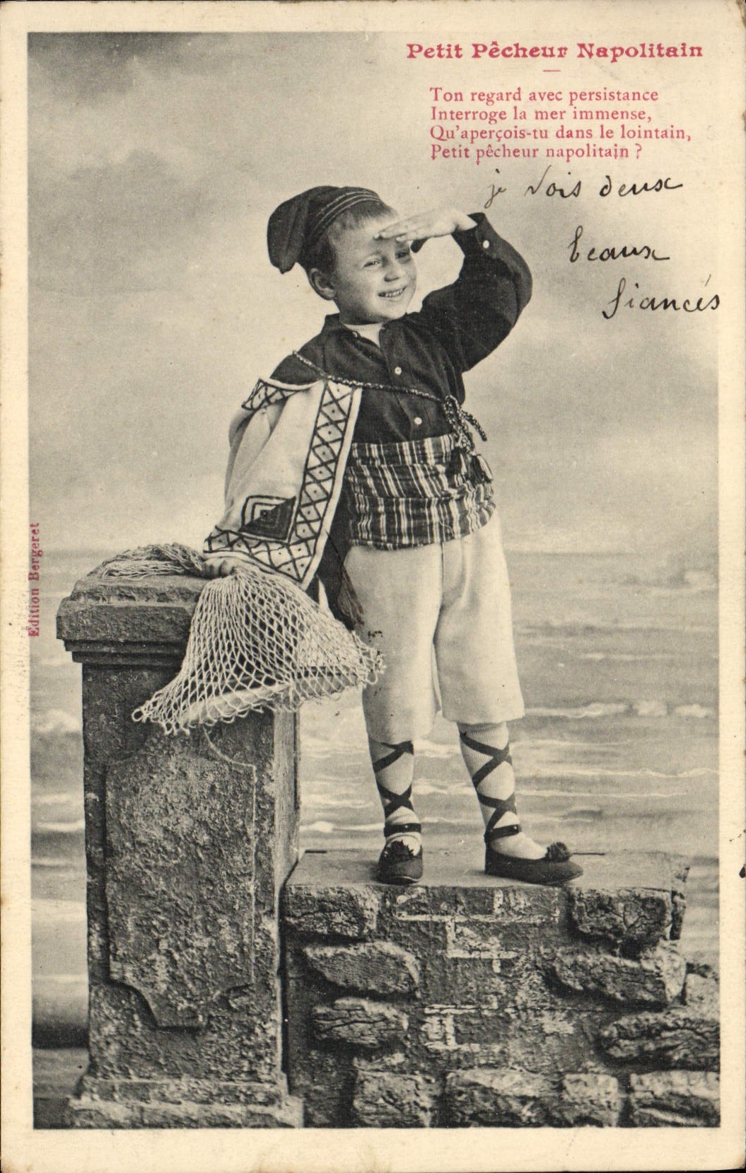 VINTAGE POSTCARD Fantasy Child Small sinning Neapolitan Folklore