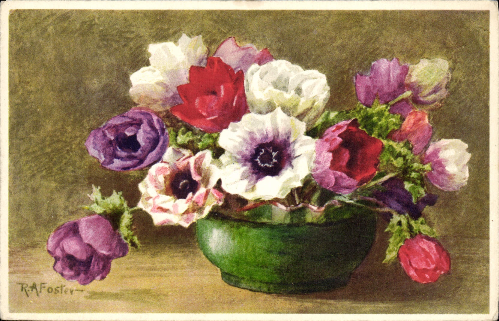 CPA Fantaisie Fleurs