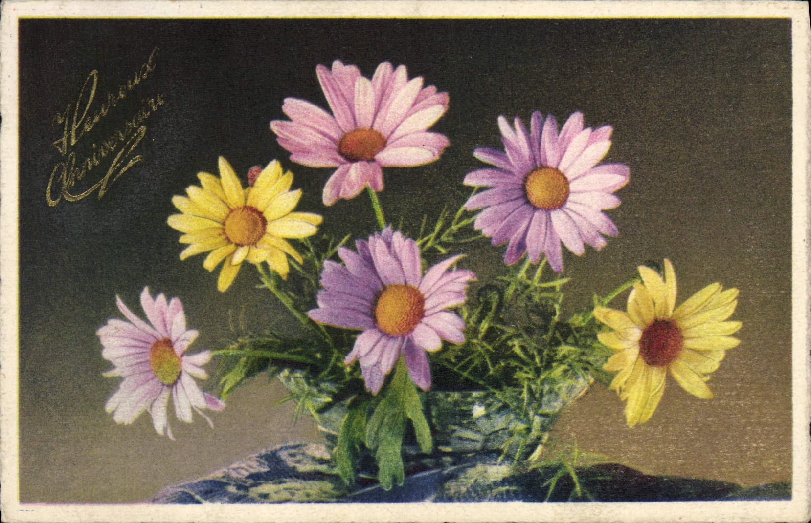 CPA Fantaisie Fleurs