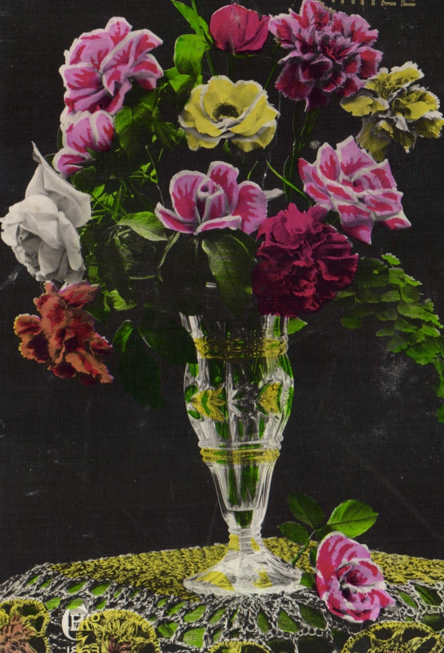 CPA Fantaisie Fleurs