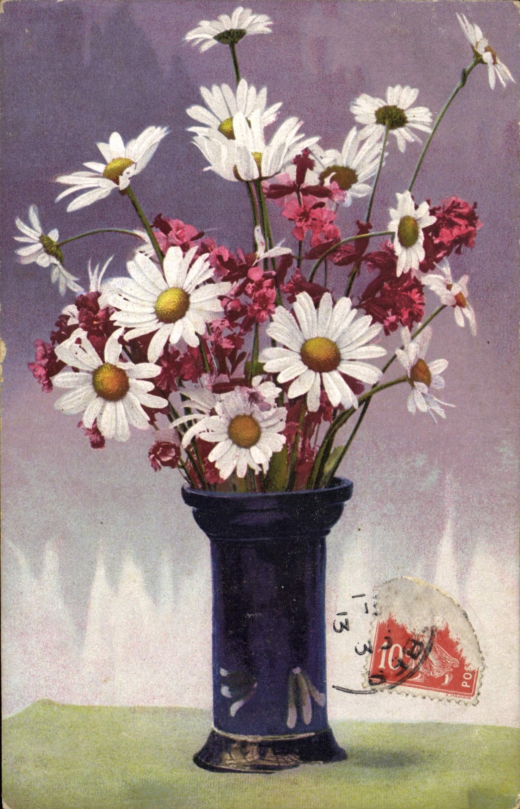 CPA Fantaisie Fleurs