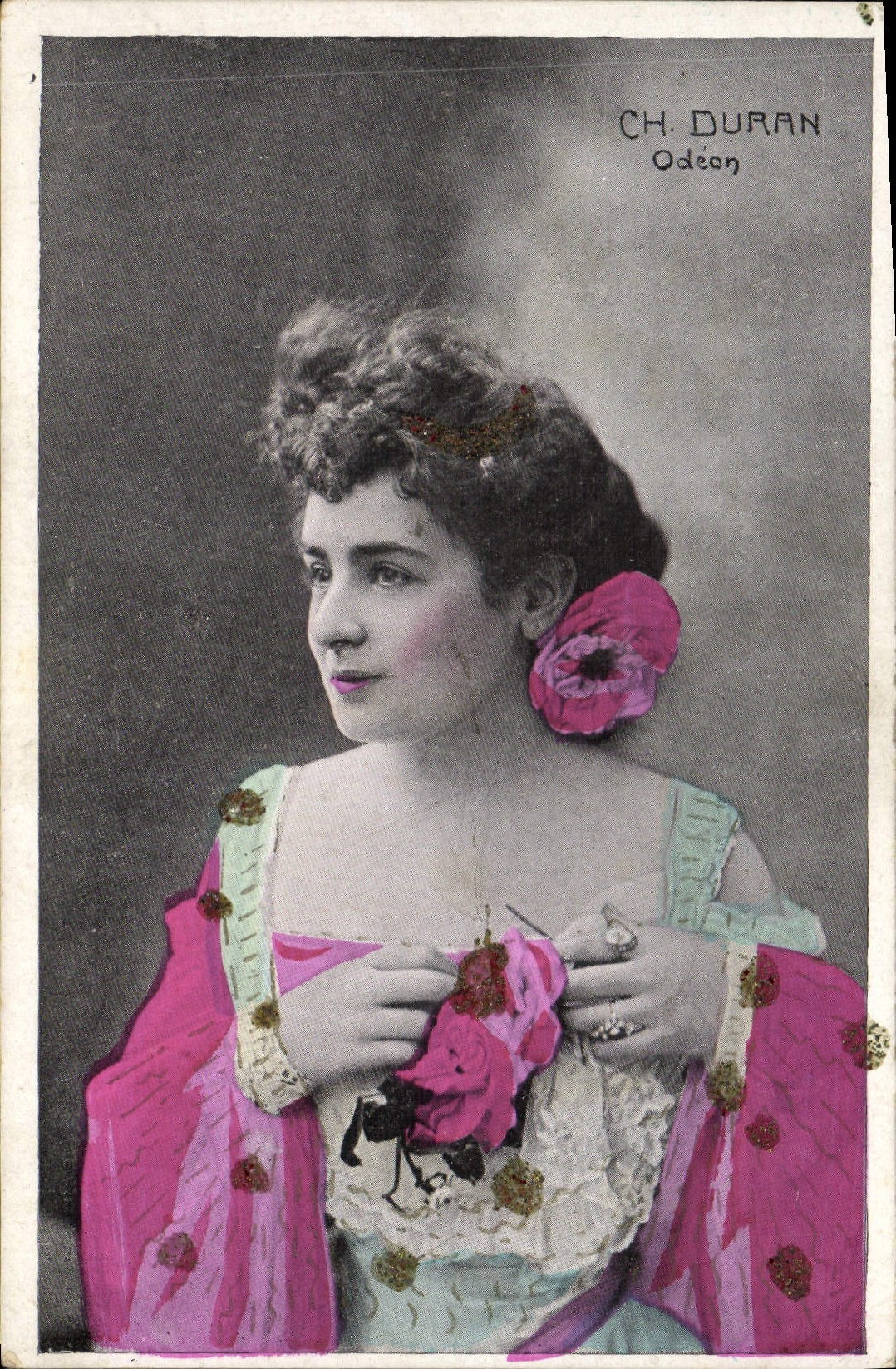 VINTAGE POSTCARD Fantasy Woman CH Duran Odeon