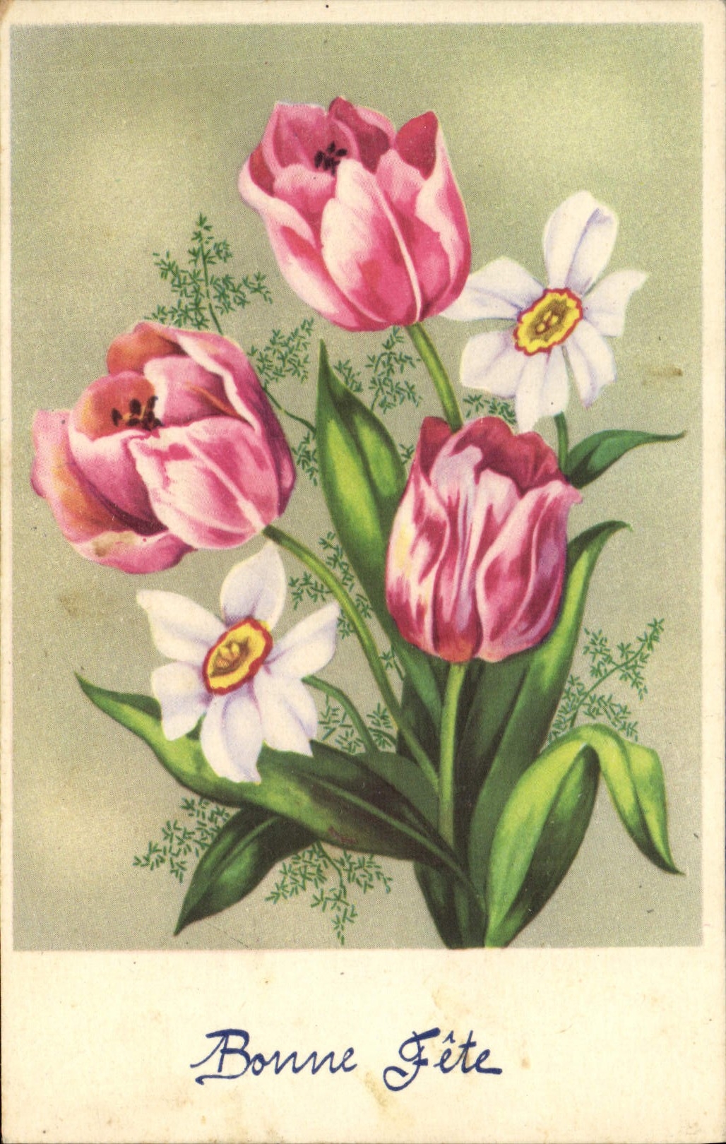 CPA Fantaisie Fleurs