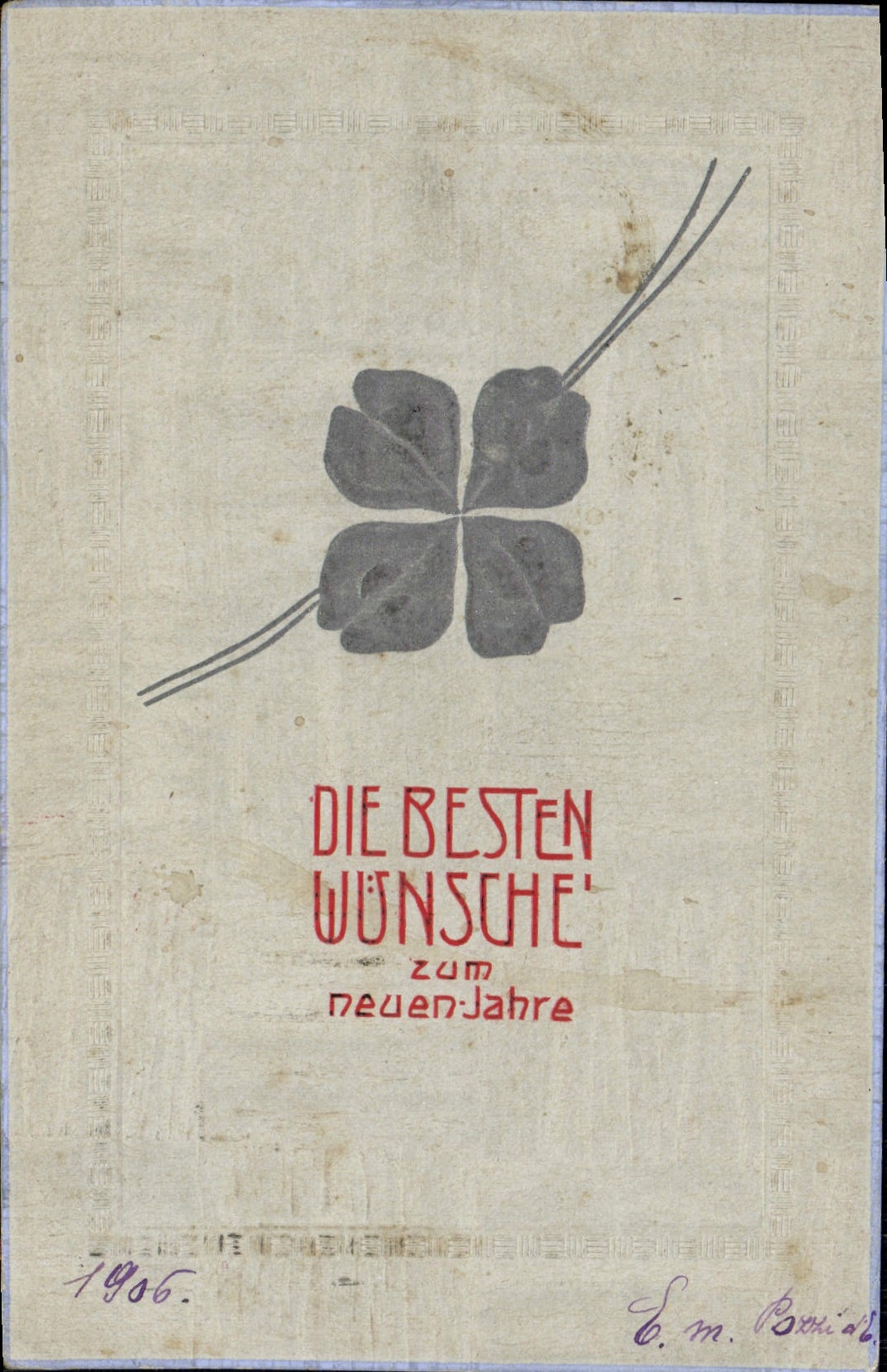 CPA Fantaisie Trefle 