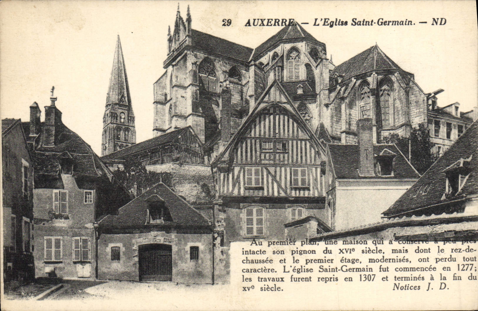 CPA Auxerre L'Eglise Saint Germain