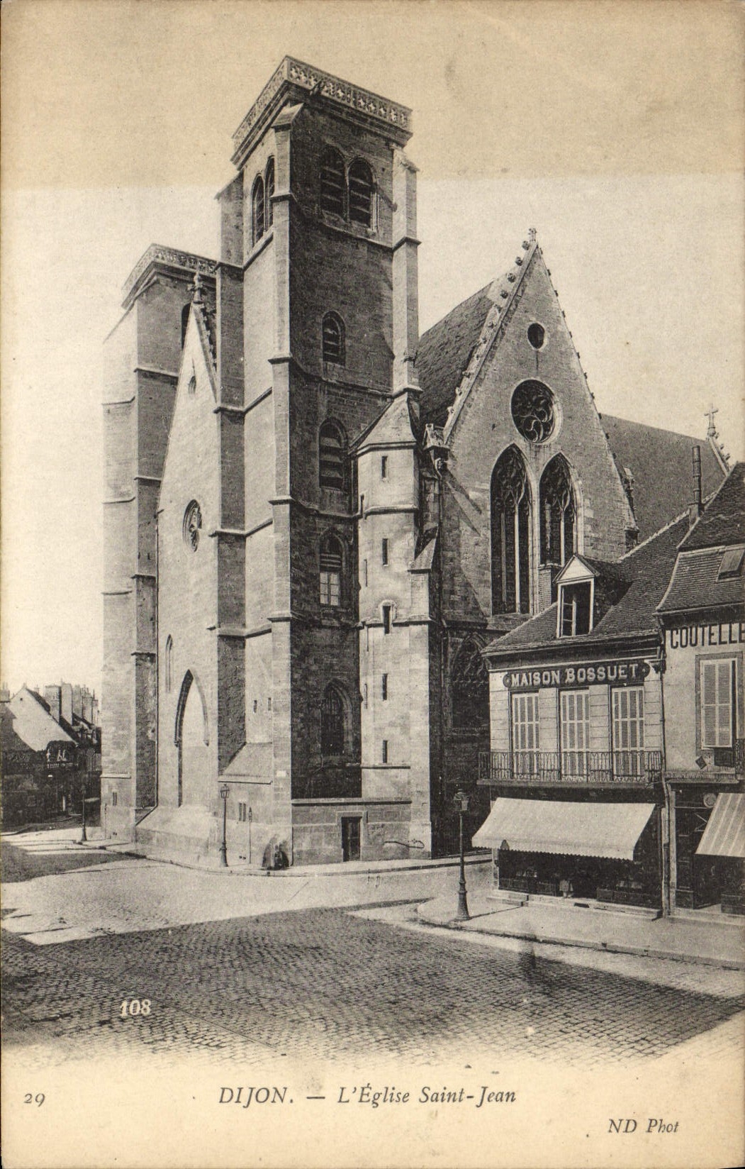 CPA Dijon L'Eglise Saint Jean Maison Bossuet 