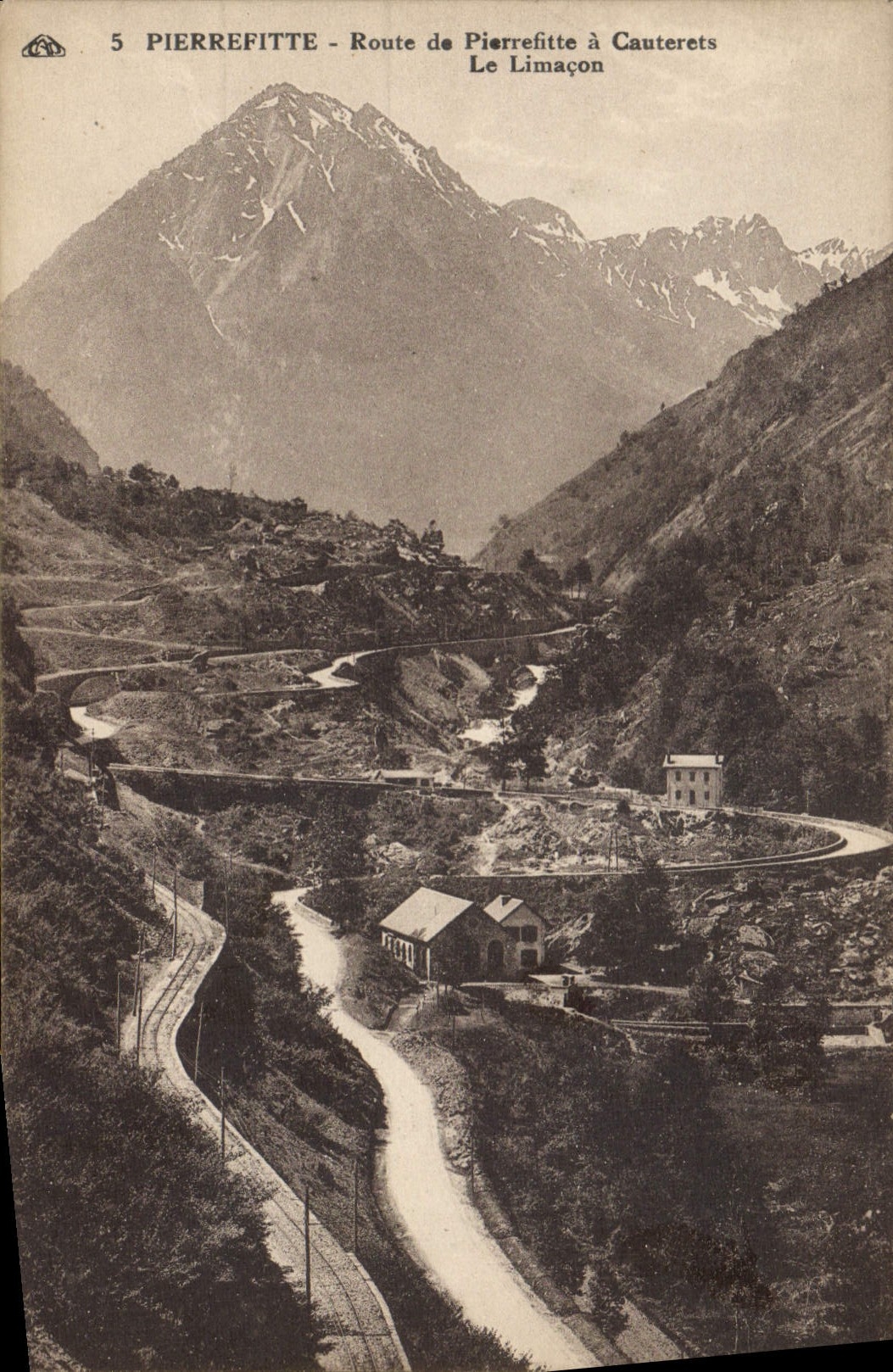 CPA Pierrefitte Route de Pierrefititte a Cauterets Le limacon