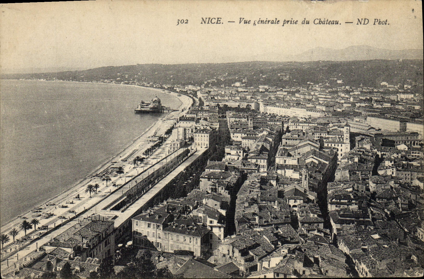 CPA Nice Vue Generale Prise du Chateau