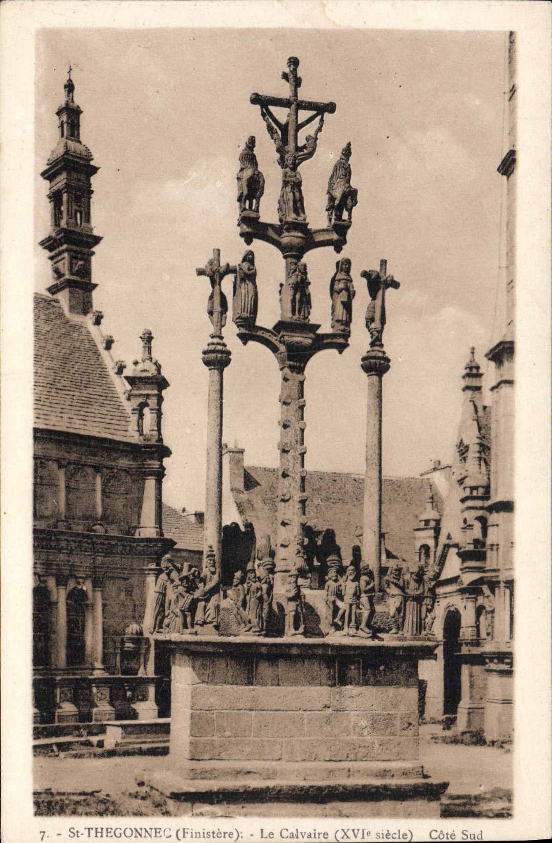 CPA St Thegonnec Le Calvaire