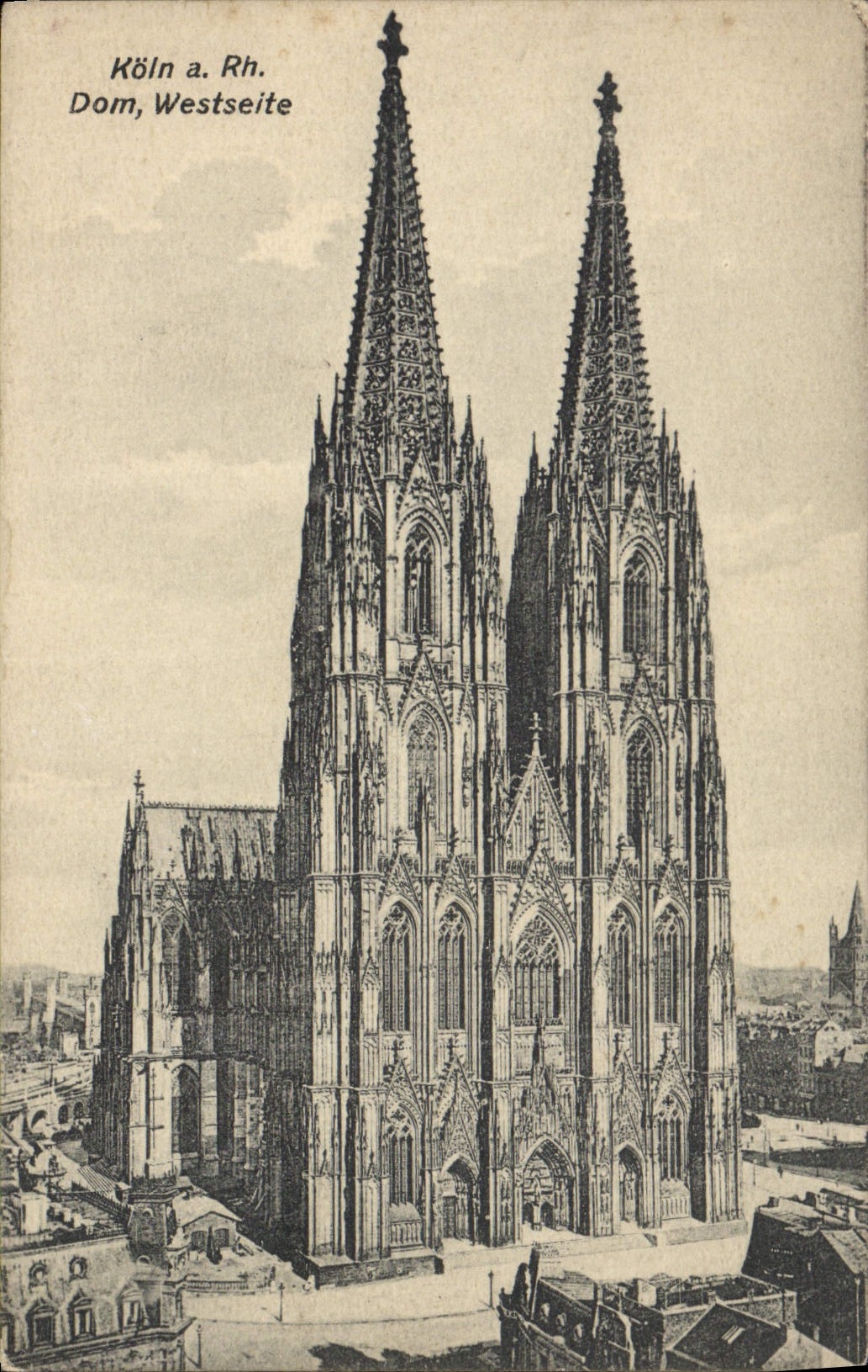 CPA Koln Rh Dom Westseite