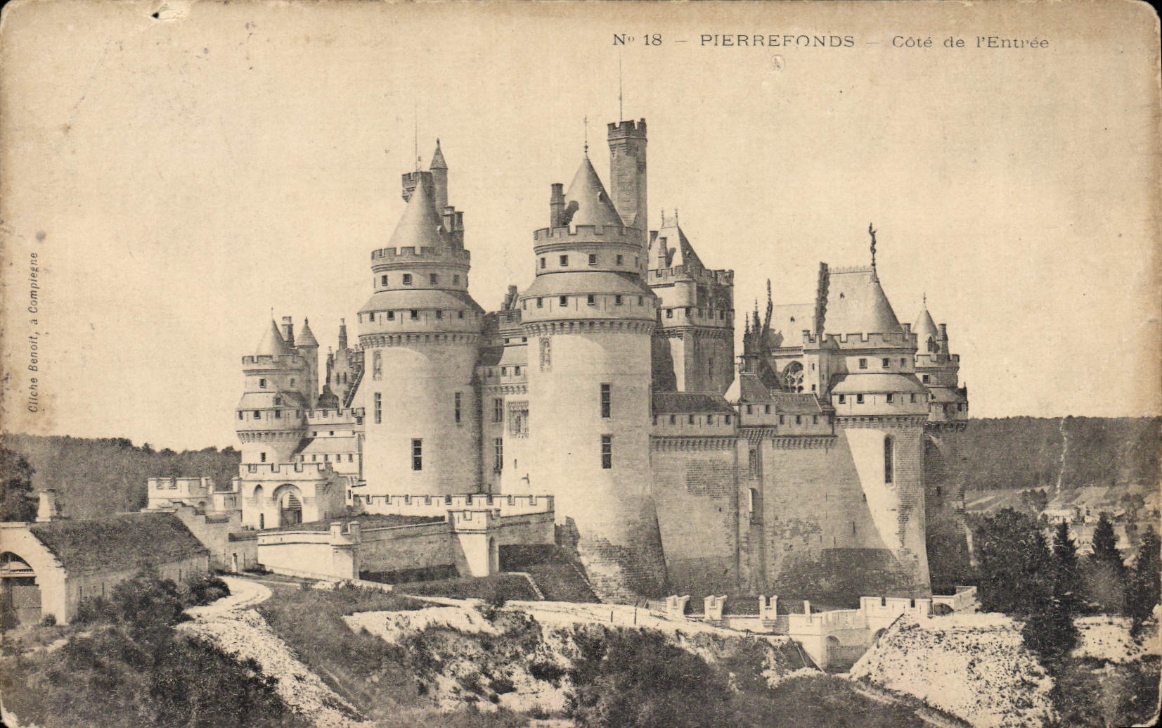 CPA Pierrefonds Cote de L'Entree