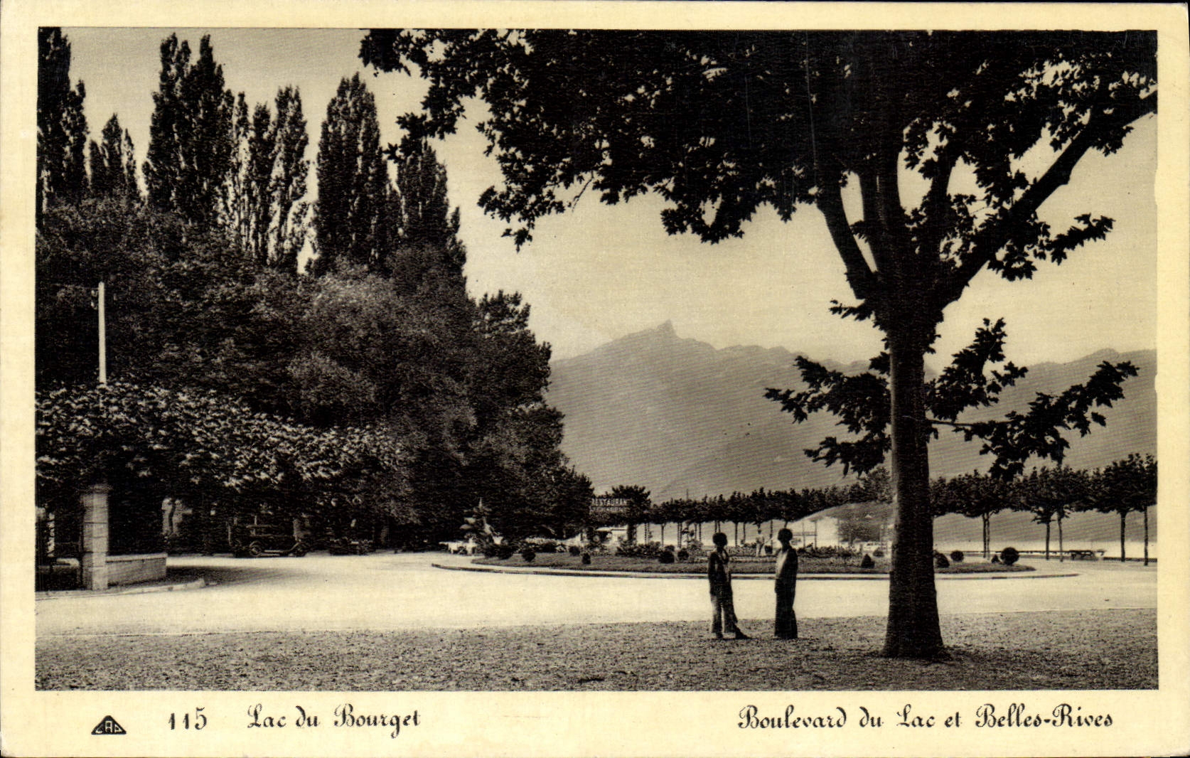 CPA Lac du Bourget Boulevard du lac et Belles Rives