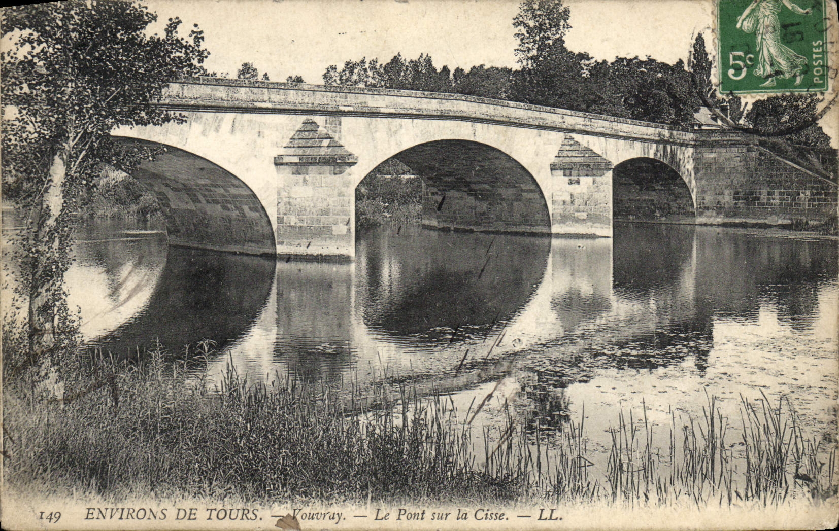 CPA Environs De Tours Vouvray Le Pont Sur la Cisse