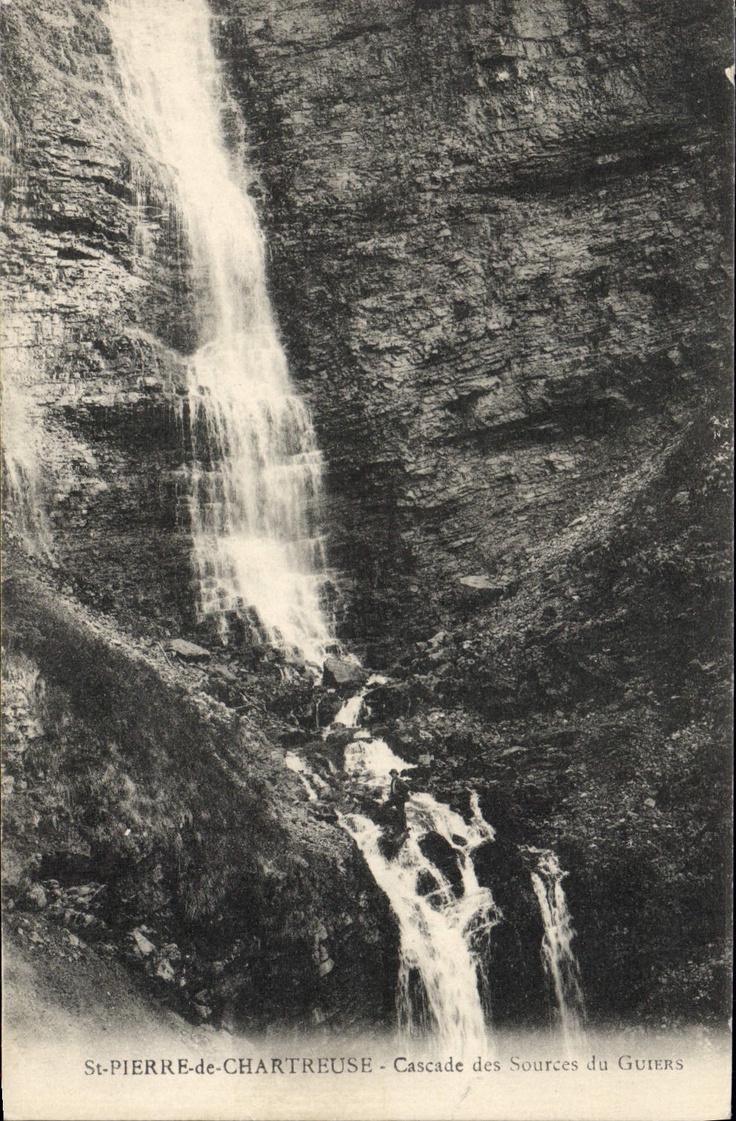 CPA St Pierre de Chartreuse Cascade des Sources du Guiers