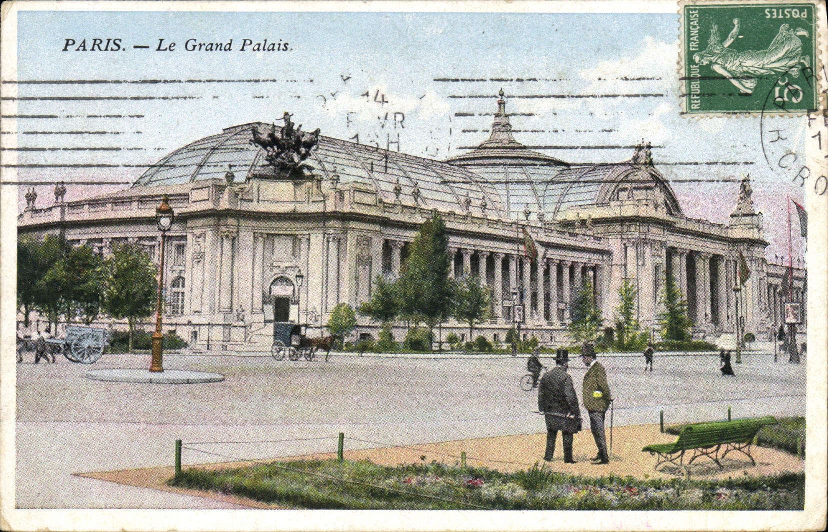 VINTAGE POSTCARD Paris Grand Palais