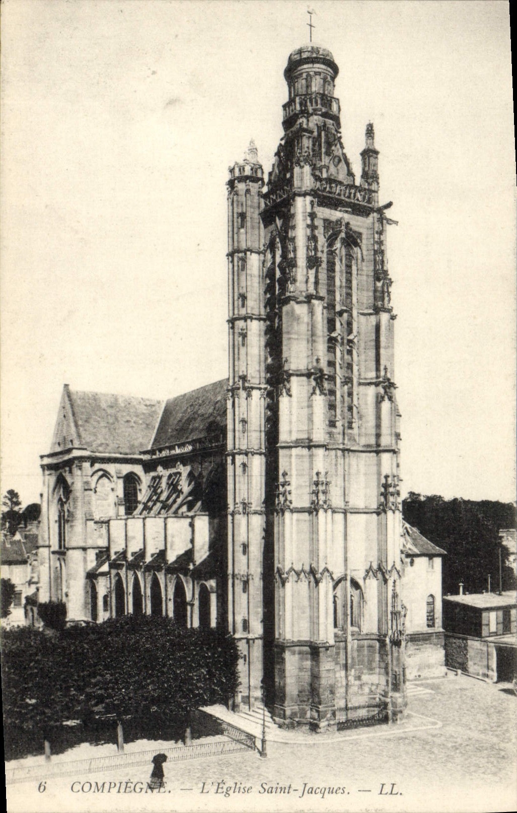 CPA Compiegne L'Eglise Saint Jacques