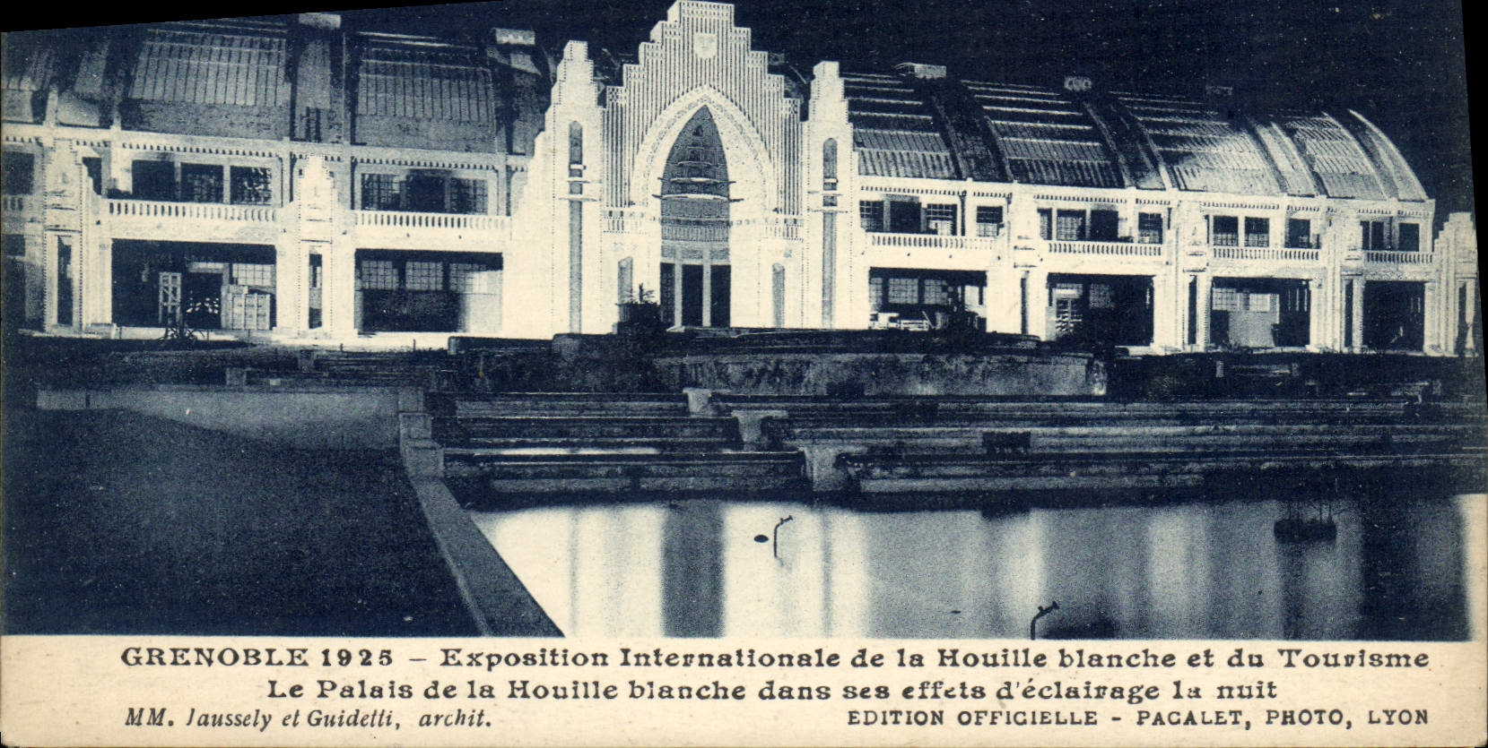 CPA Grenoble Exposition Internationale de la Houille Blanche et du Tourisme Le palais de la houille