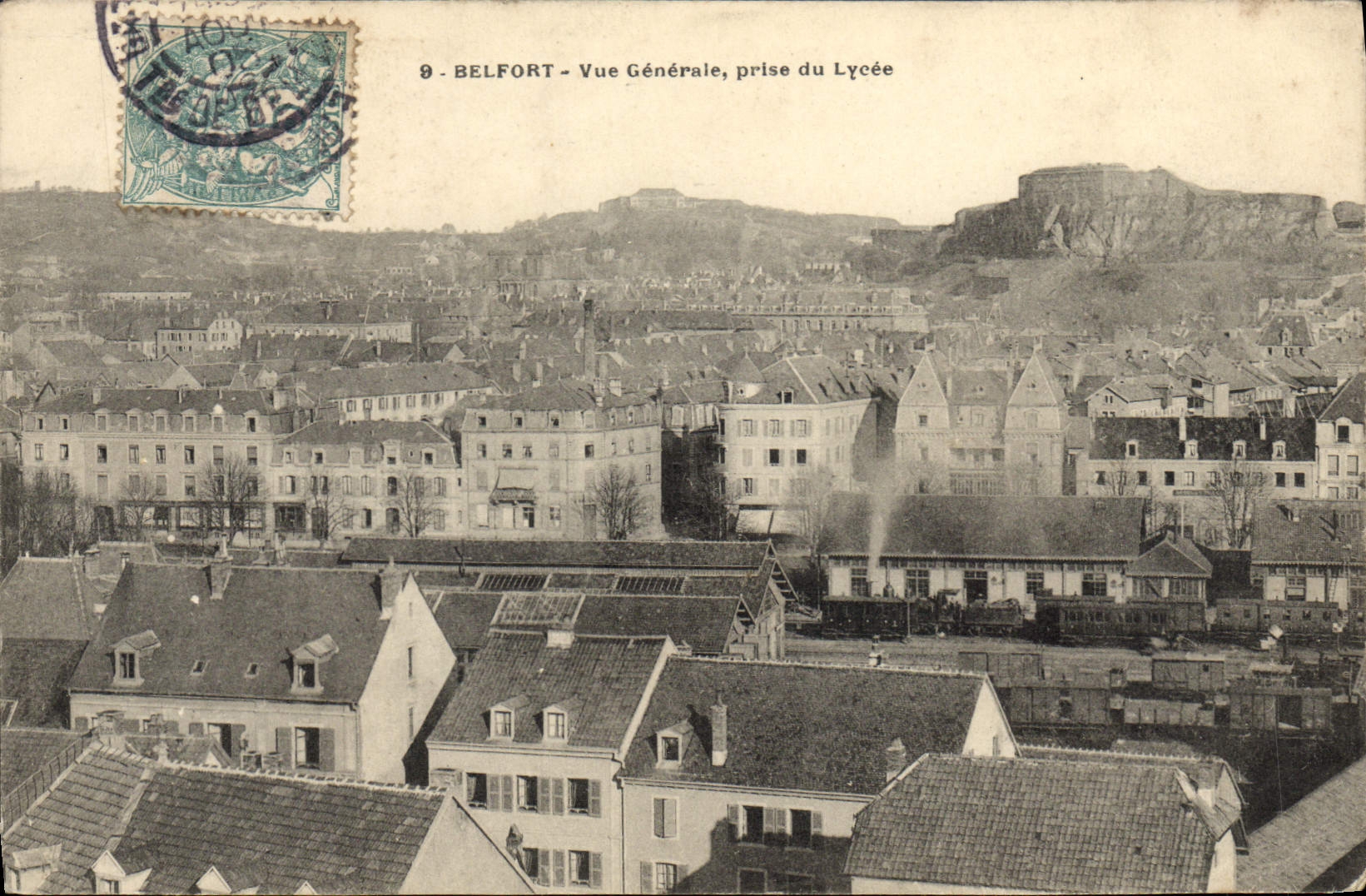CPA Belfort Vue Generale Prise Du Lycee