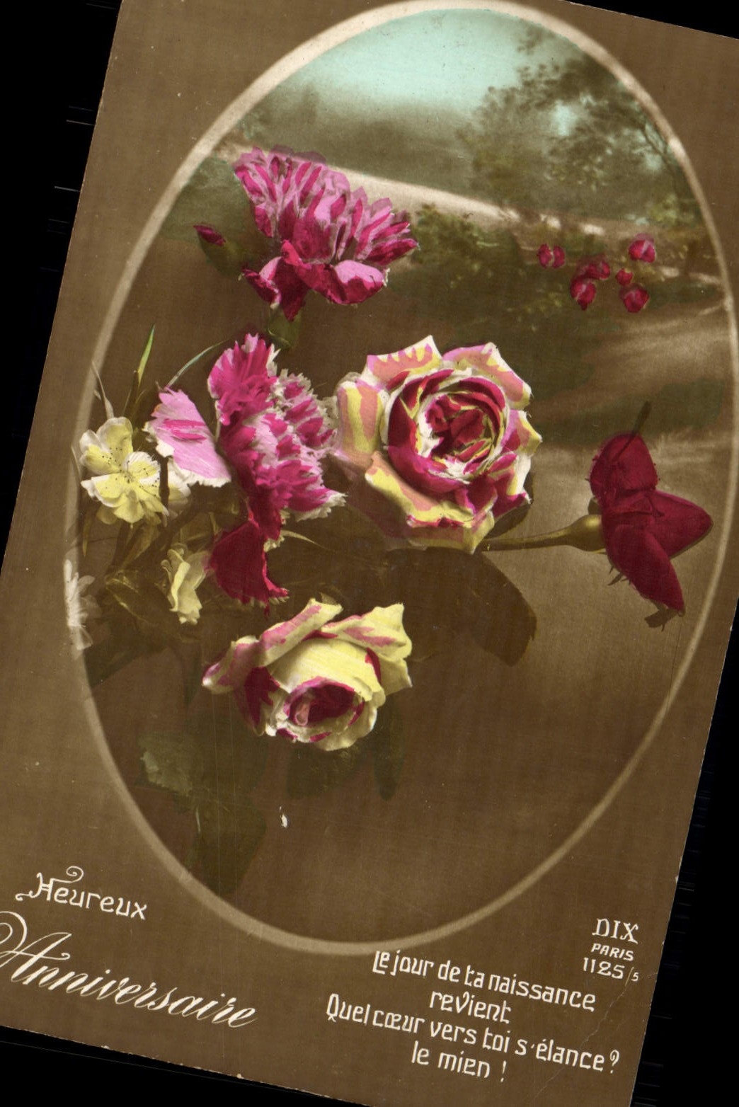 CPA Fantaisie Fleurs