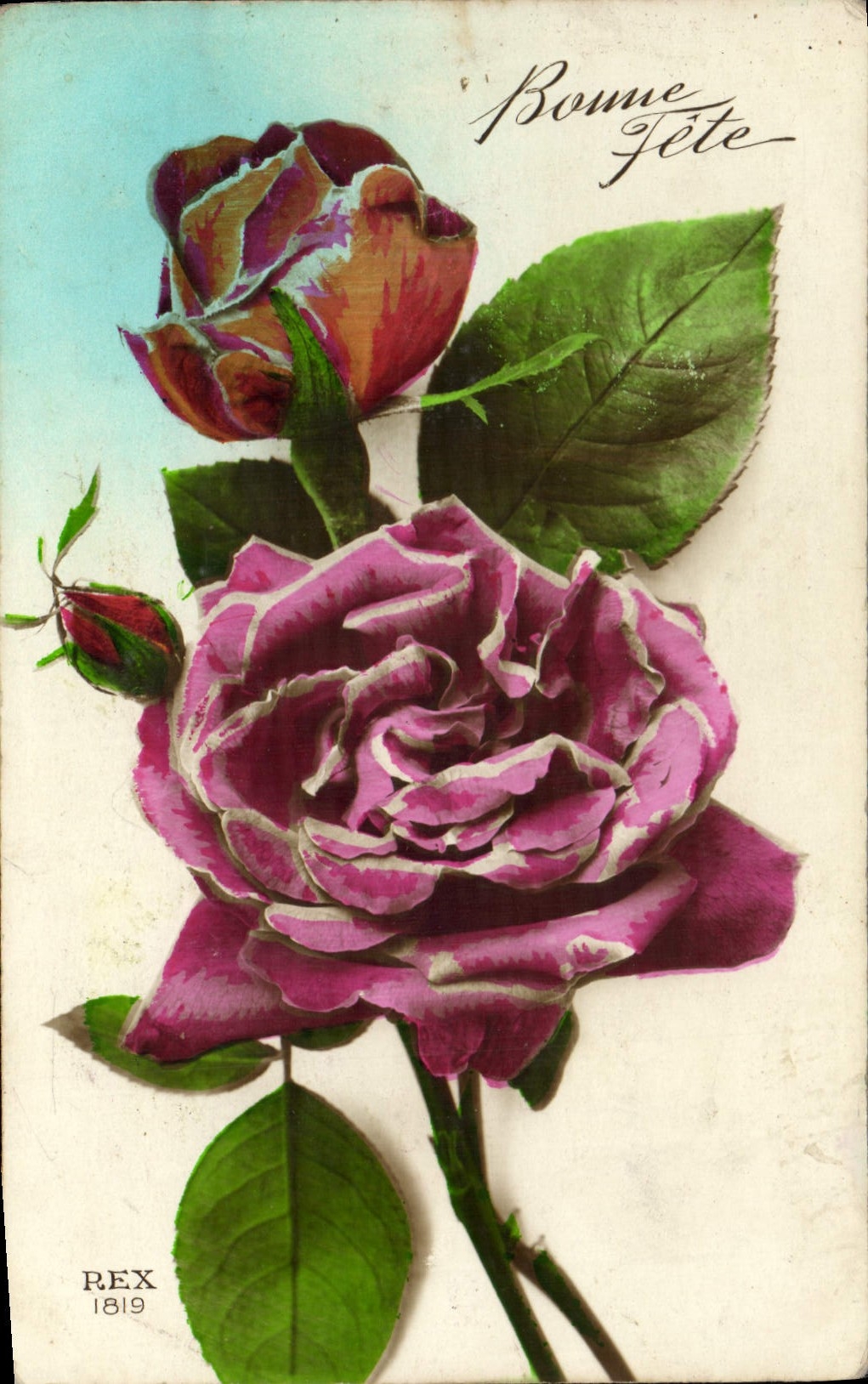 CPA Fantaisie Fleurs