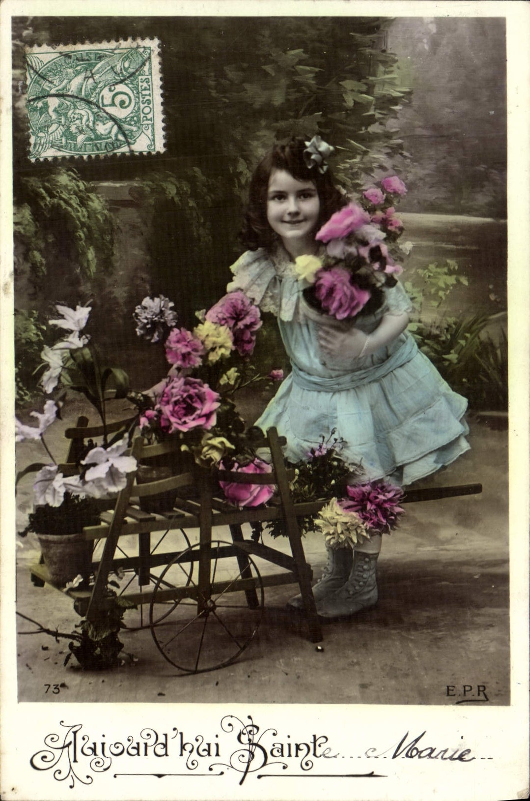 VINTAGE POSTCARD Fantasy Child co. Marie