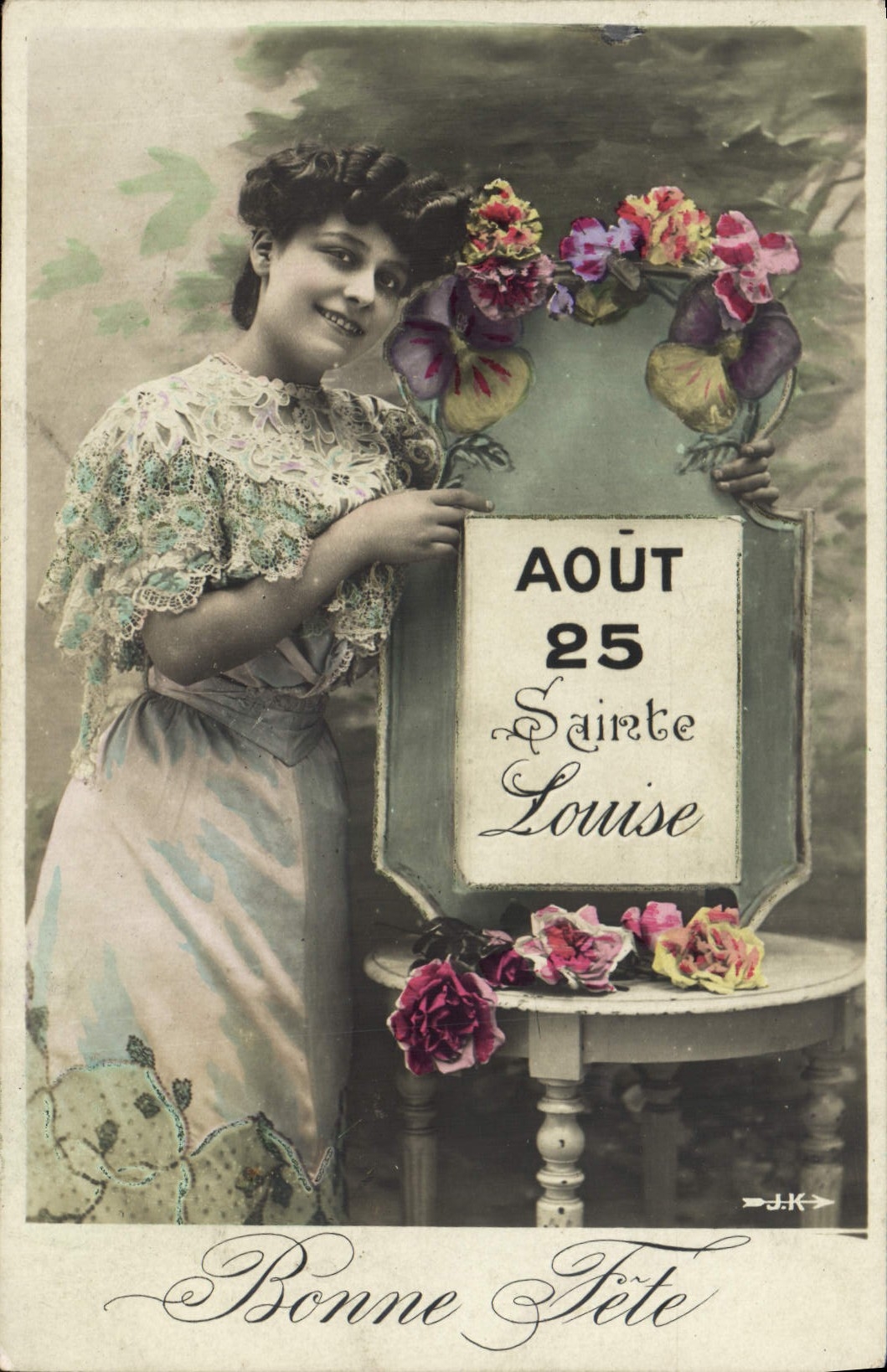 VINTAGE POSTCARD Fantasy Louise Woman
