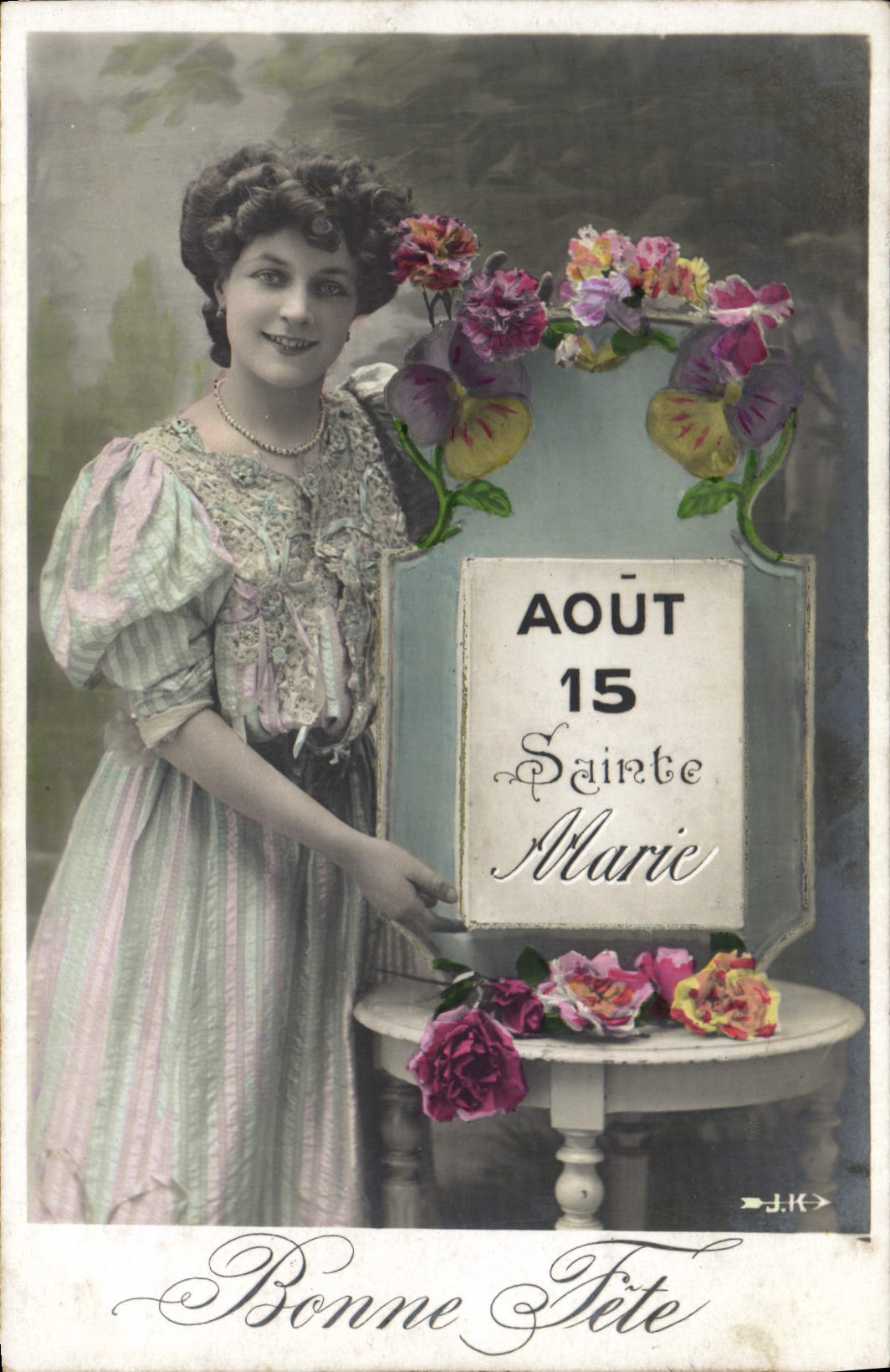 CPA Fantaisie Femme Prenom Marie 