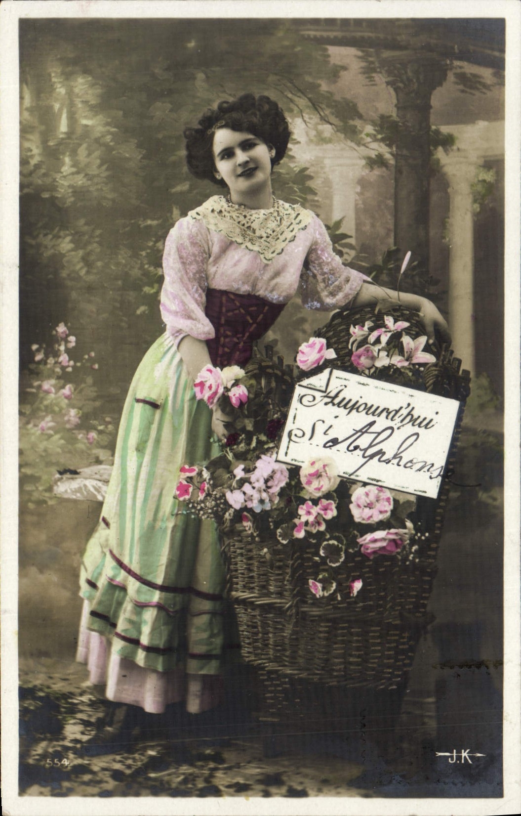 VINTAGE POSTCARD Fantasy Woman Alphonse