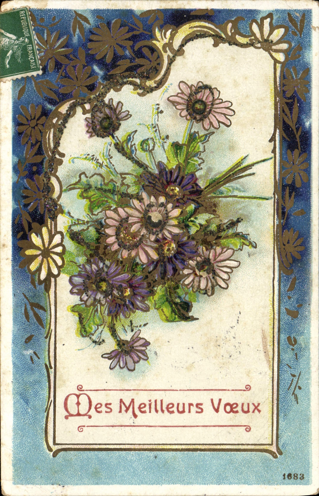 CPA Fantaisie Fleurs